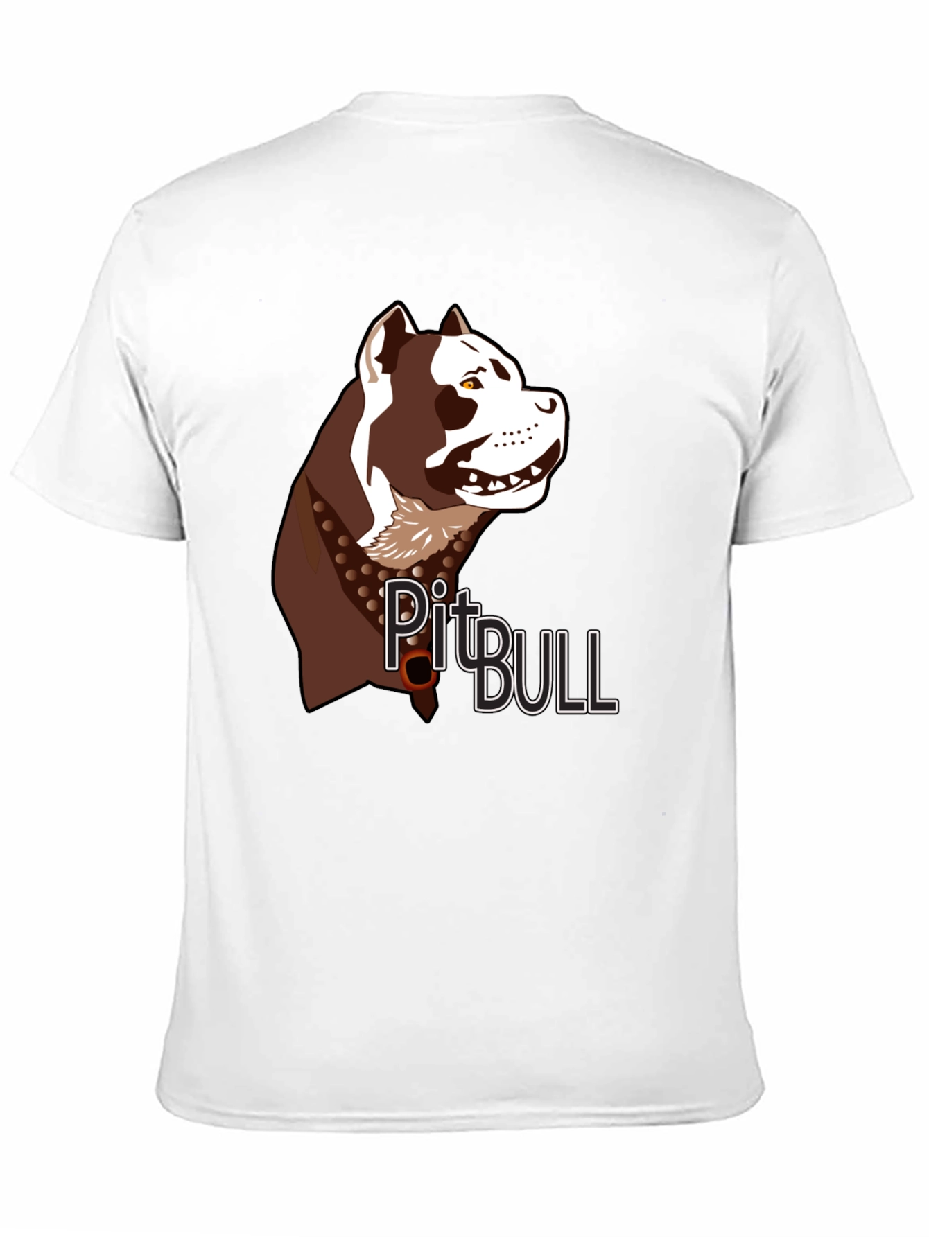 Pitbull Dog Graphic T-Shirt - Black