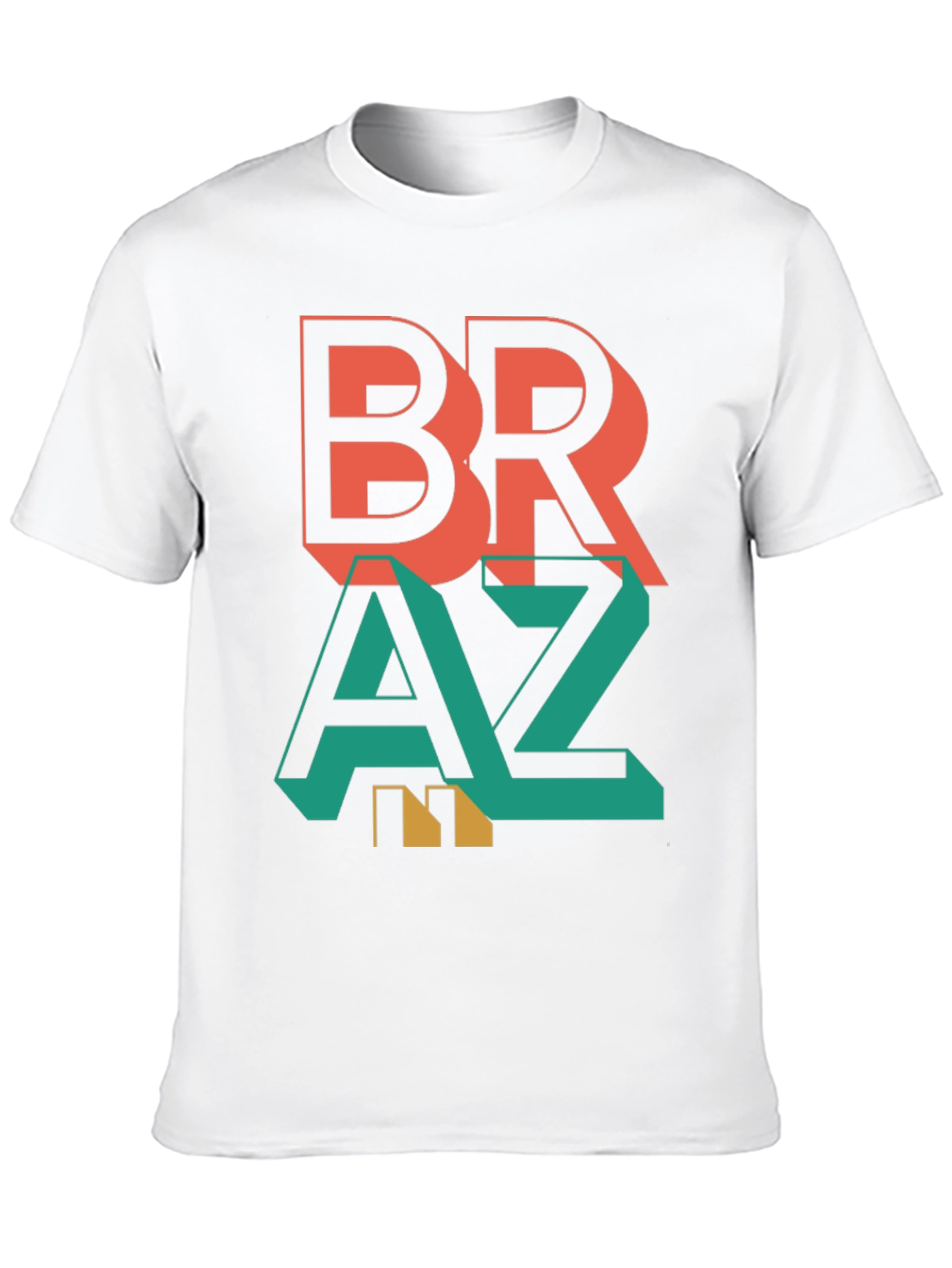 Stylish Braz Tee - Bold Graphic Print T-Shirt