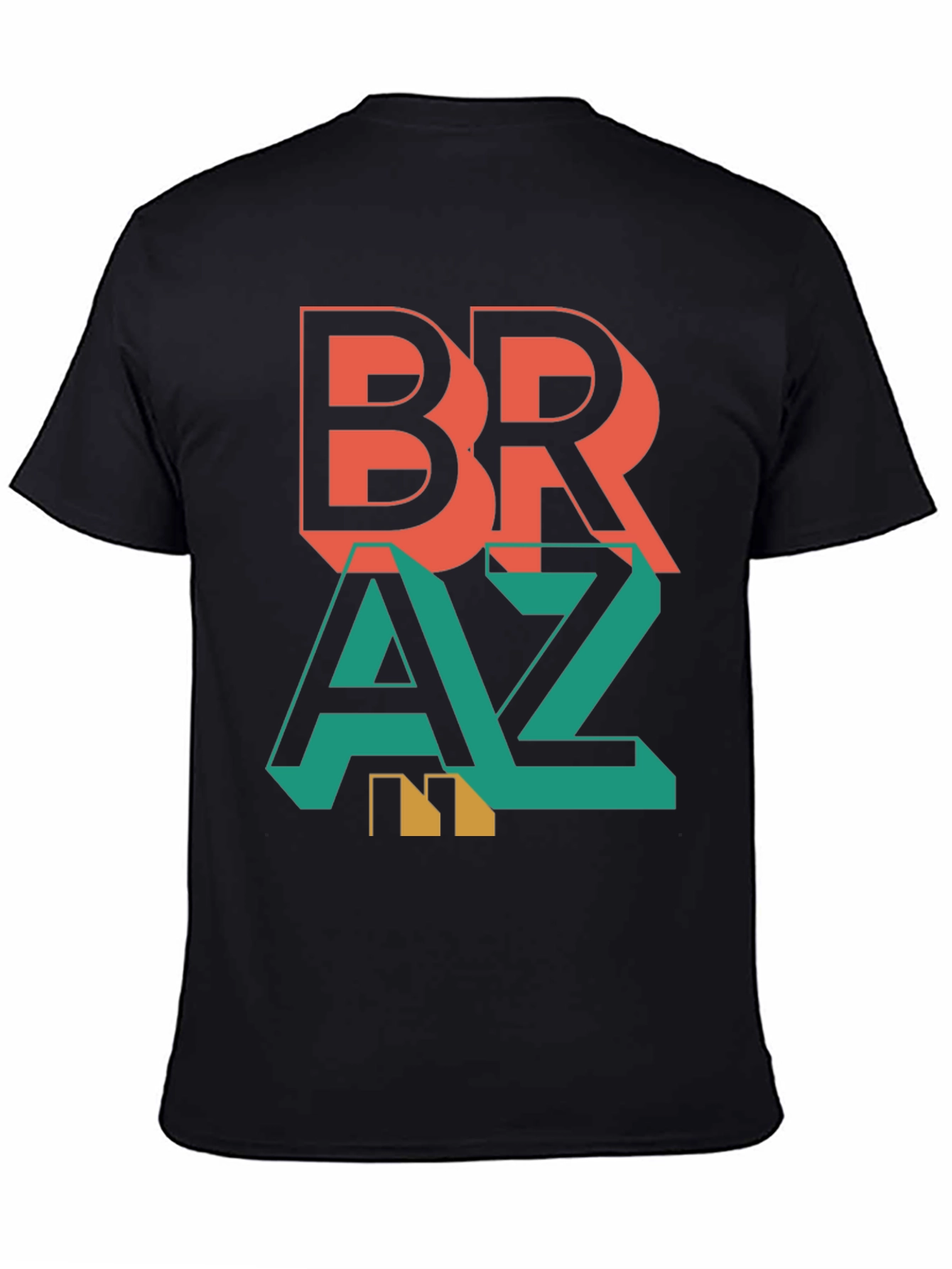 Stylish Braz Tee - Bold Graphic Print T-Shirt