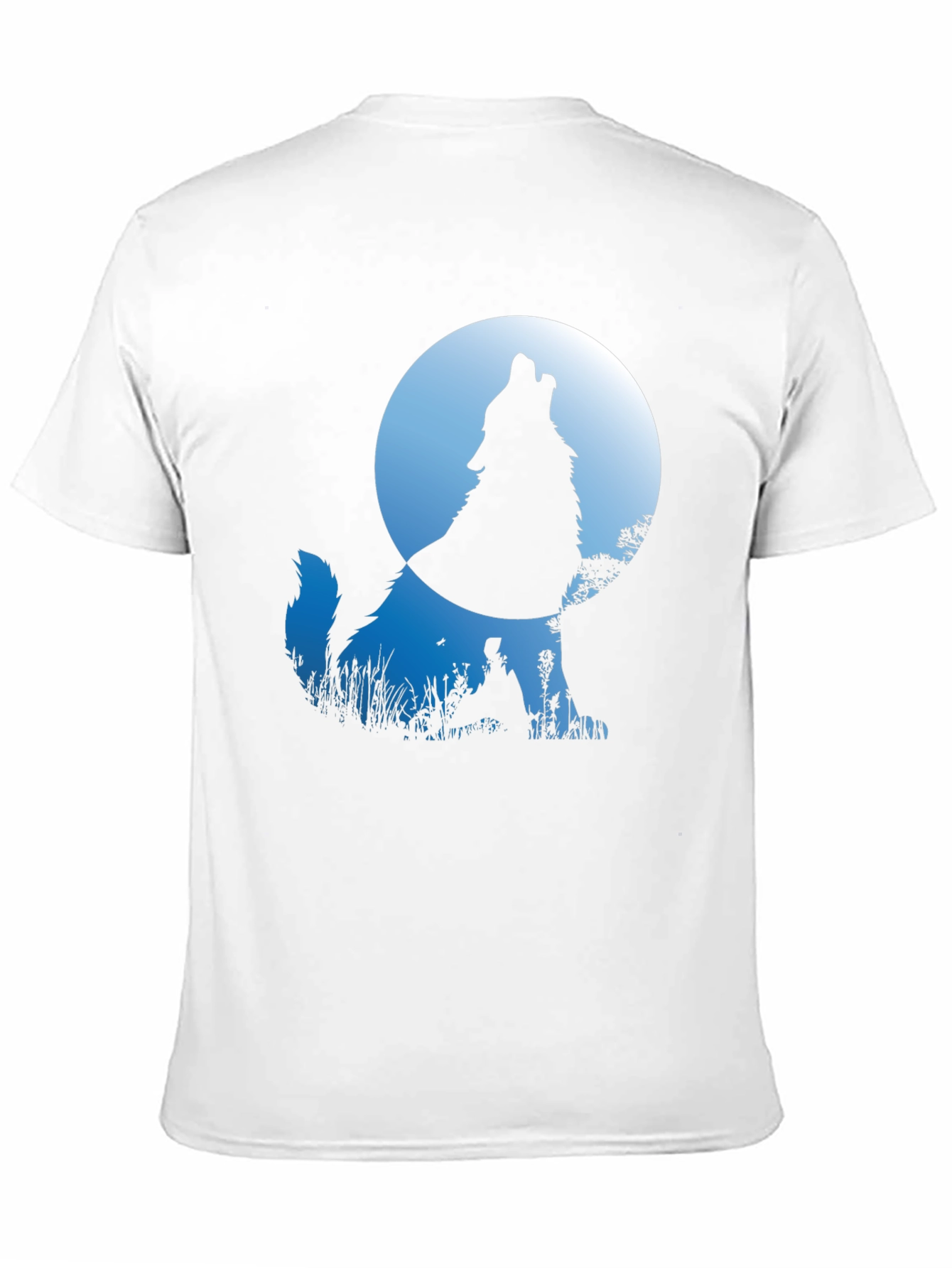 Wolf Howling at Moon Graphic T-Shirt