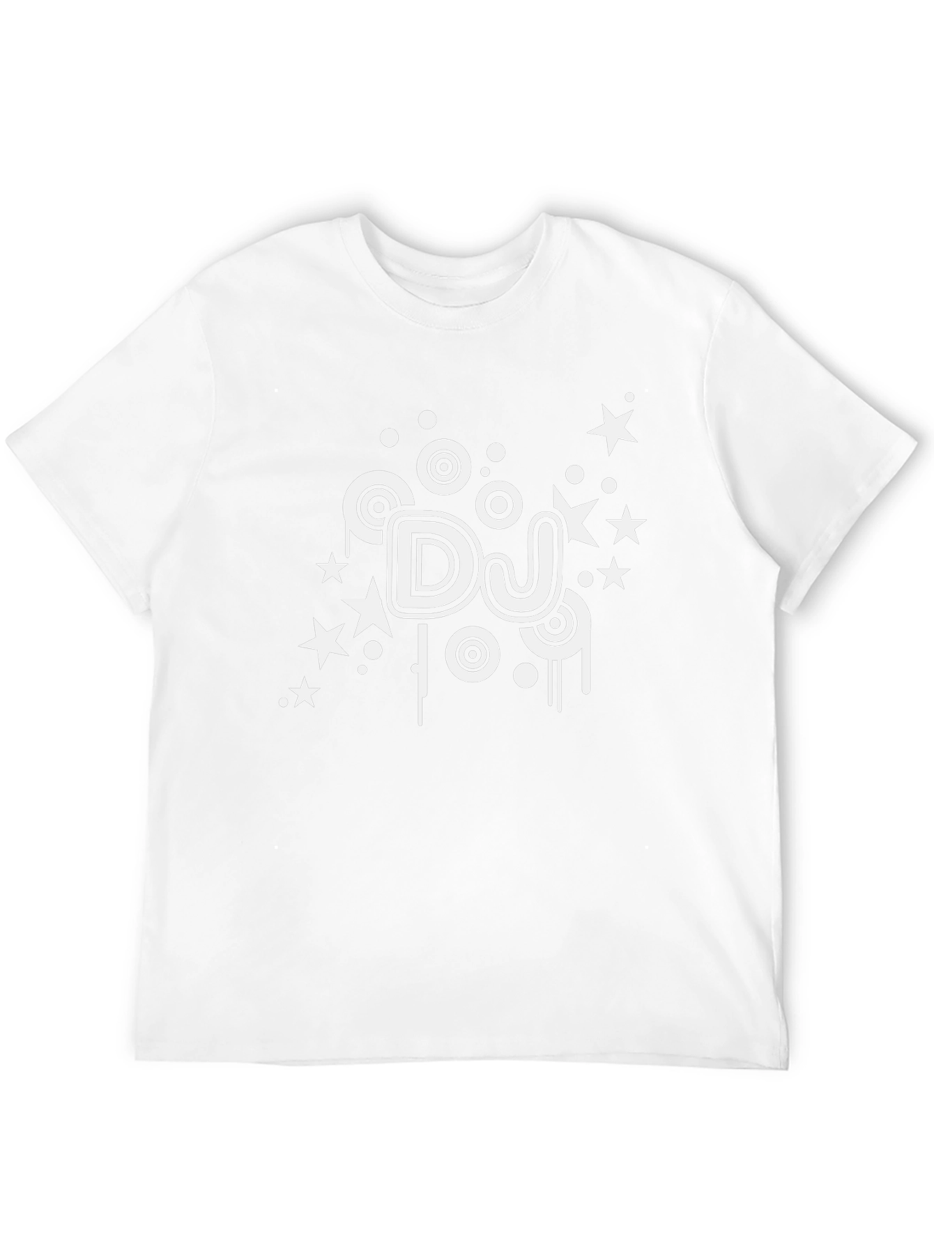 DJ Stars Black T-Shirt - Cool Music Design