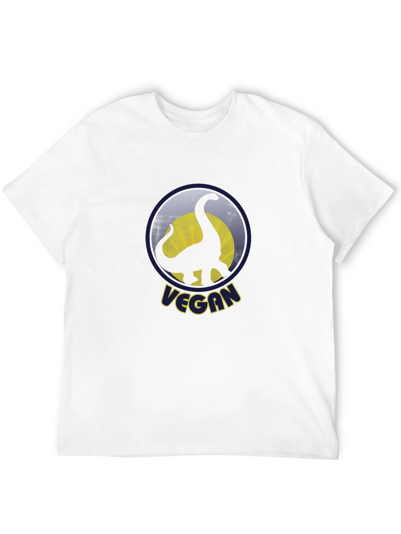 Vegan Dinosaur T-Shirt - Black Cotton Graphic Tee