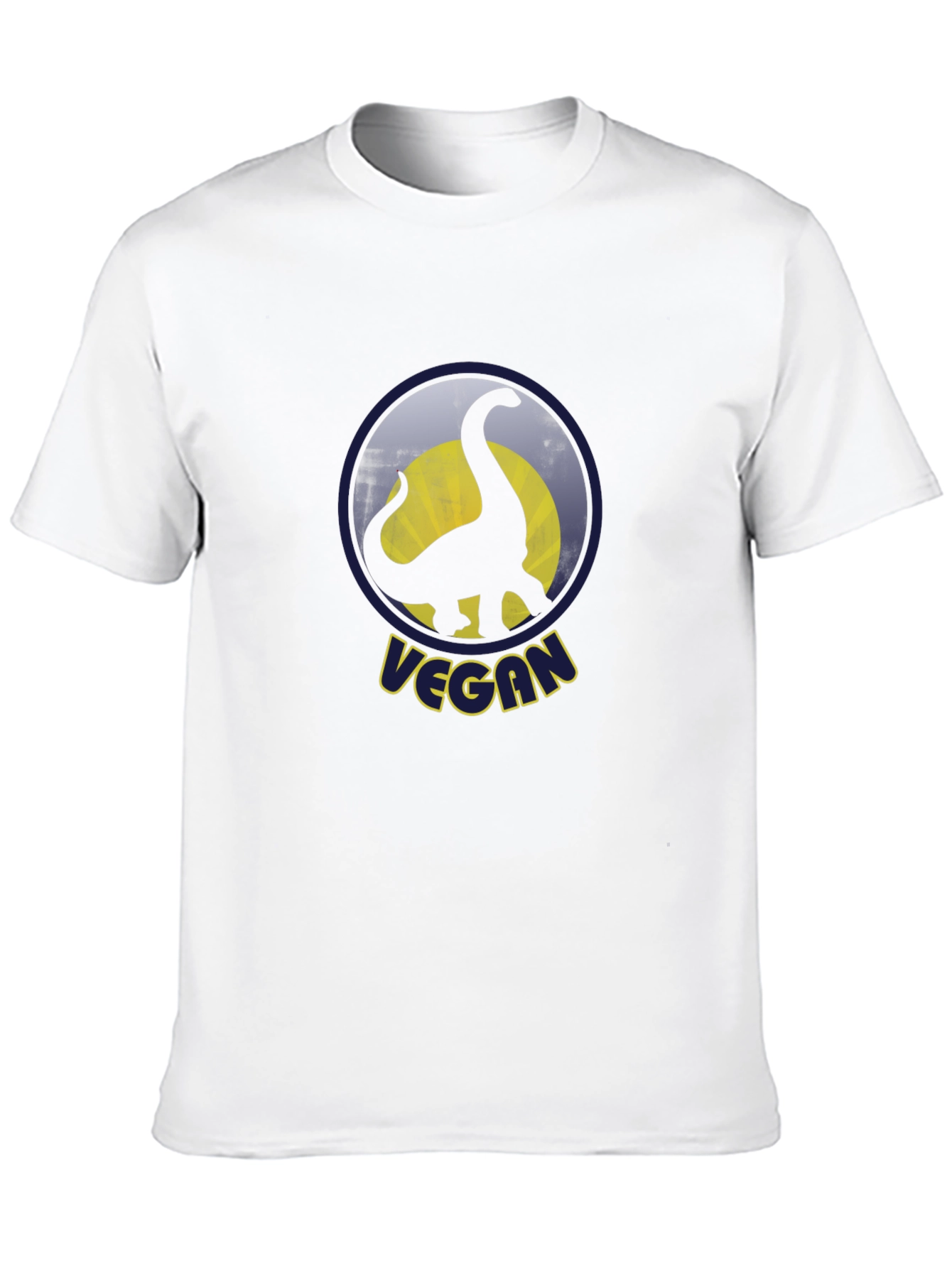 Vegan Dinosaur T-Shirt - Black Cotton Graphic Tee