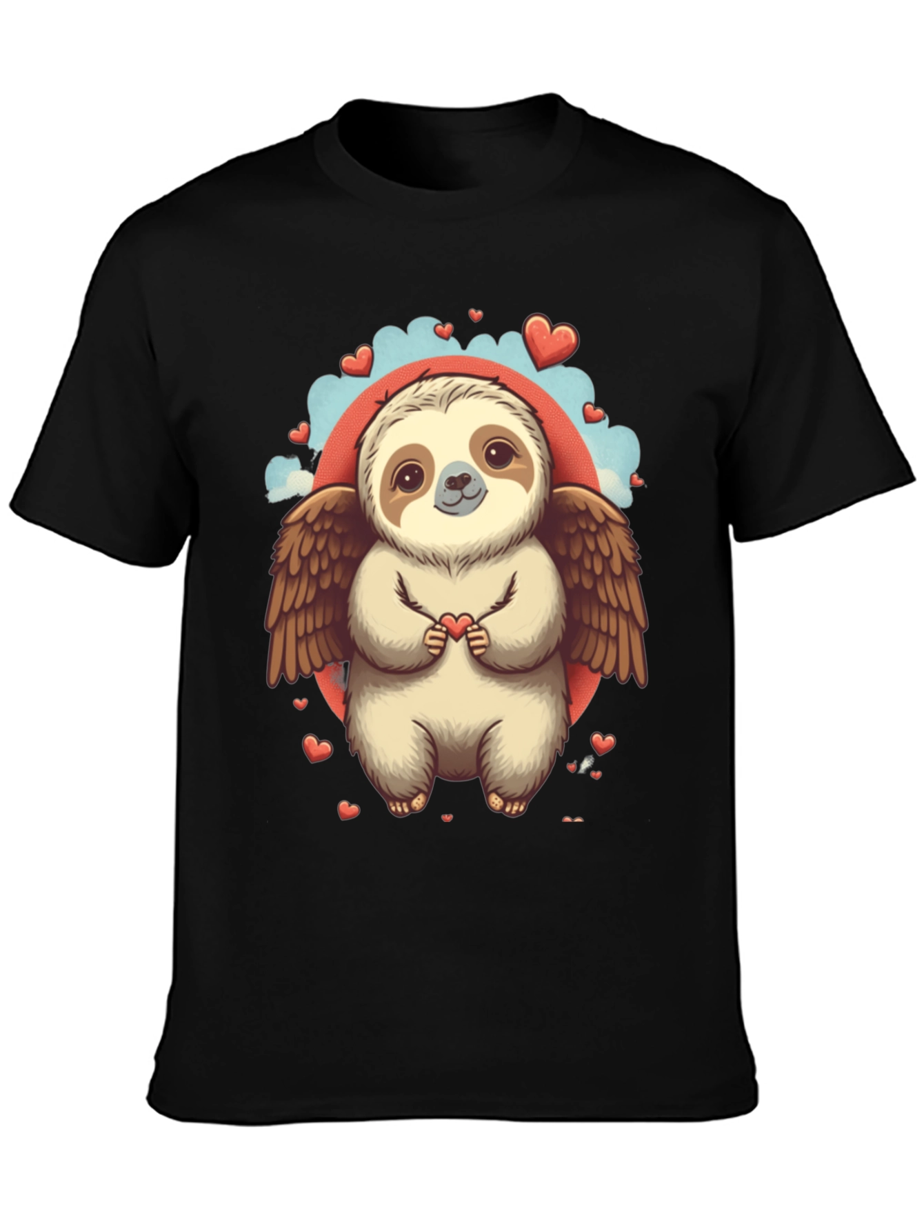 Sloth Angel Valentines Day T-Shirt