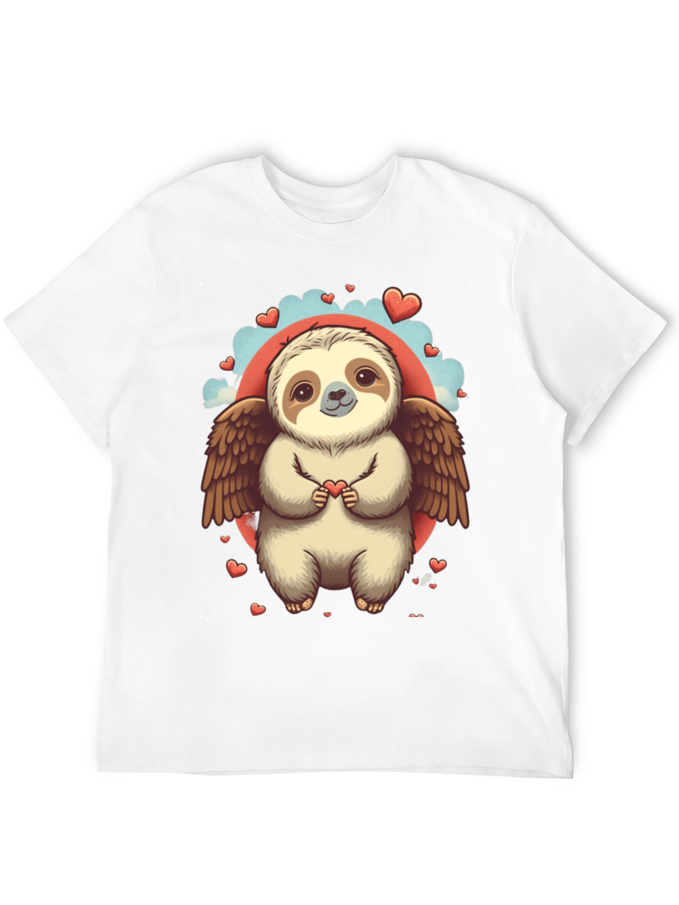 Sloth Angel Valentines Day T-Shirt