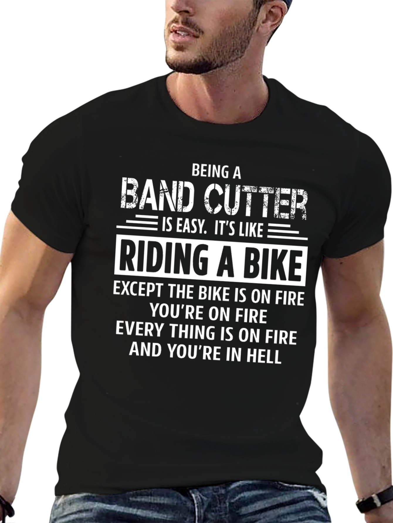 Band Cutter Hell Graphic T-Shirt