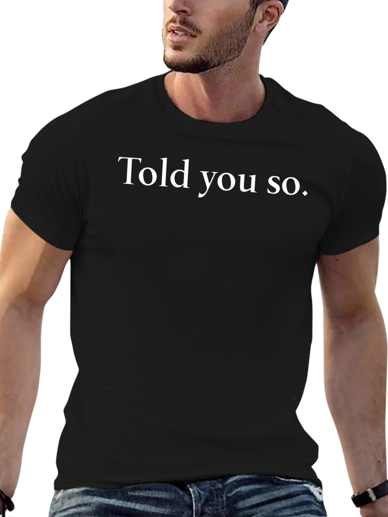 Told You So Black Graphic Tee