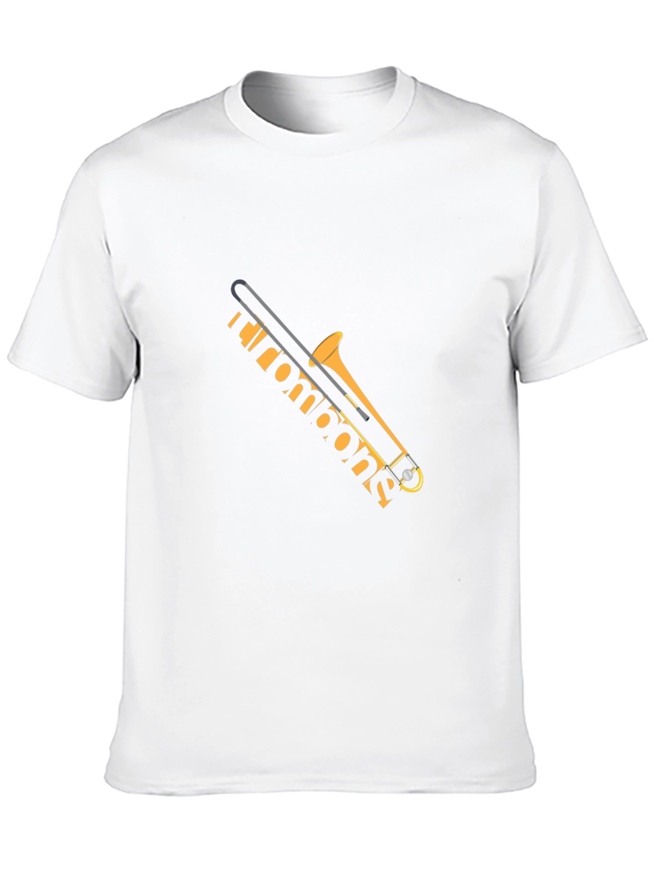 Trombone Graphic Tee - Black Musical Instrument T-Shirt