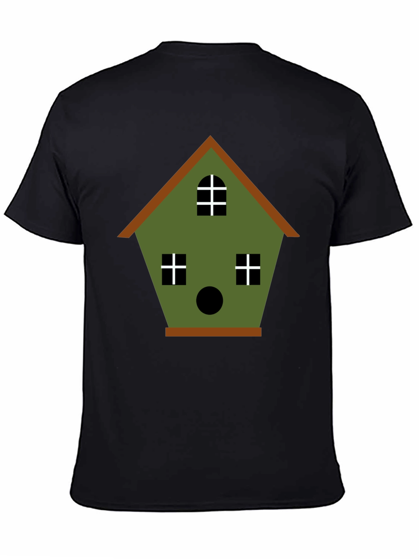 Birdhouse Graphic Tee - Olive Green Cotton Blend