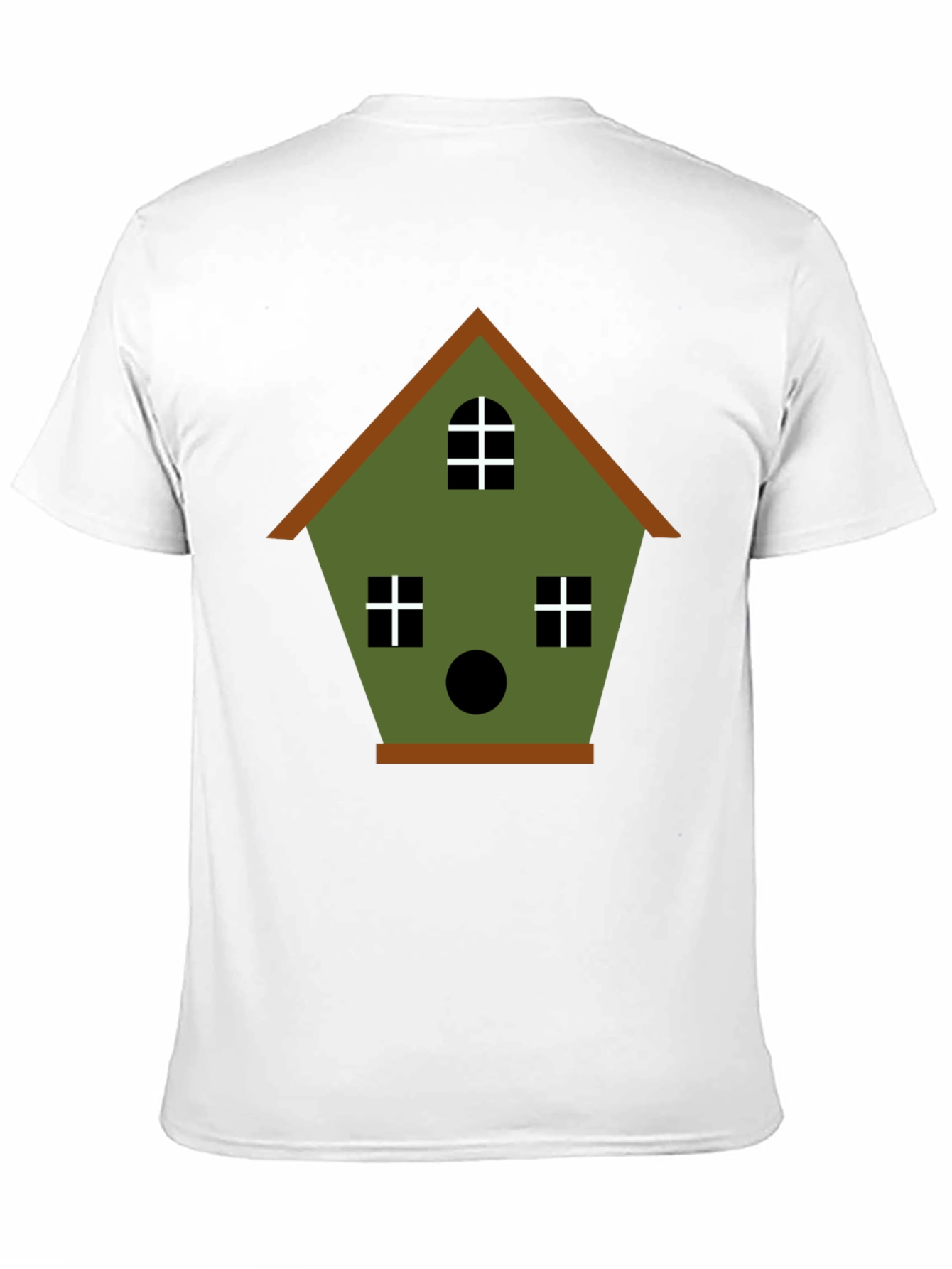 Birdhouse Graphic Tee - Olive Green Cotton Blend