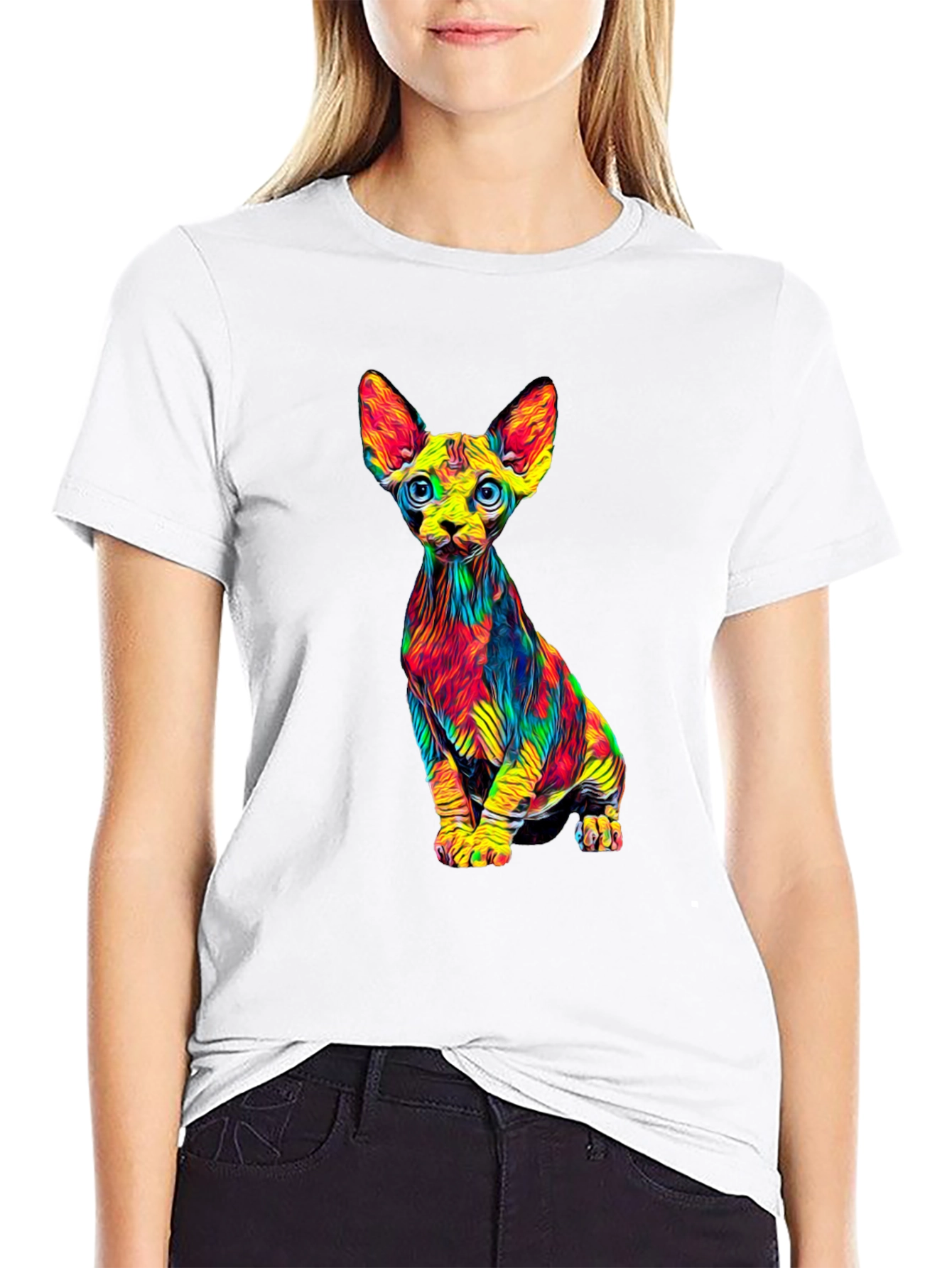 Psychedelic Sphynx Cat T-Shirt