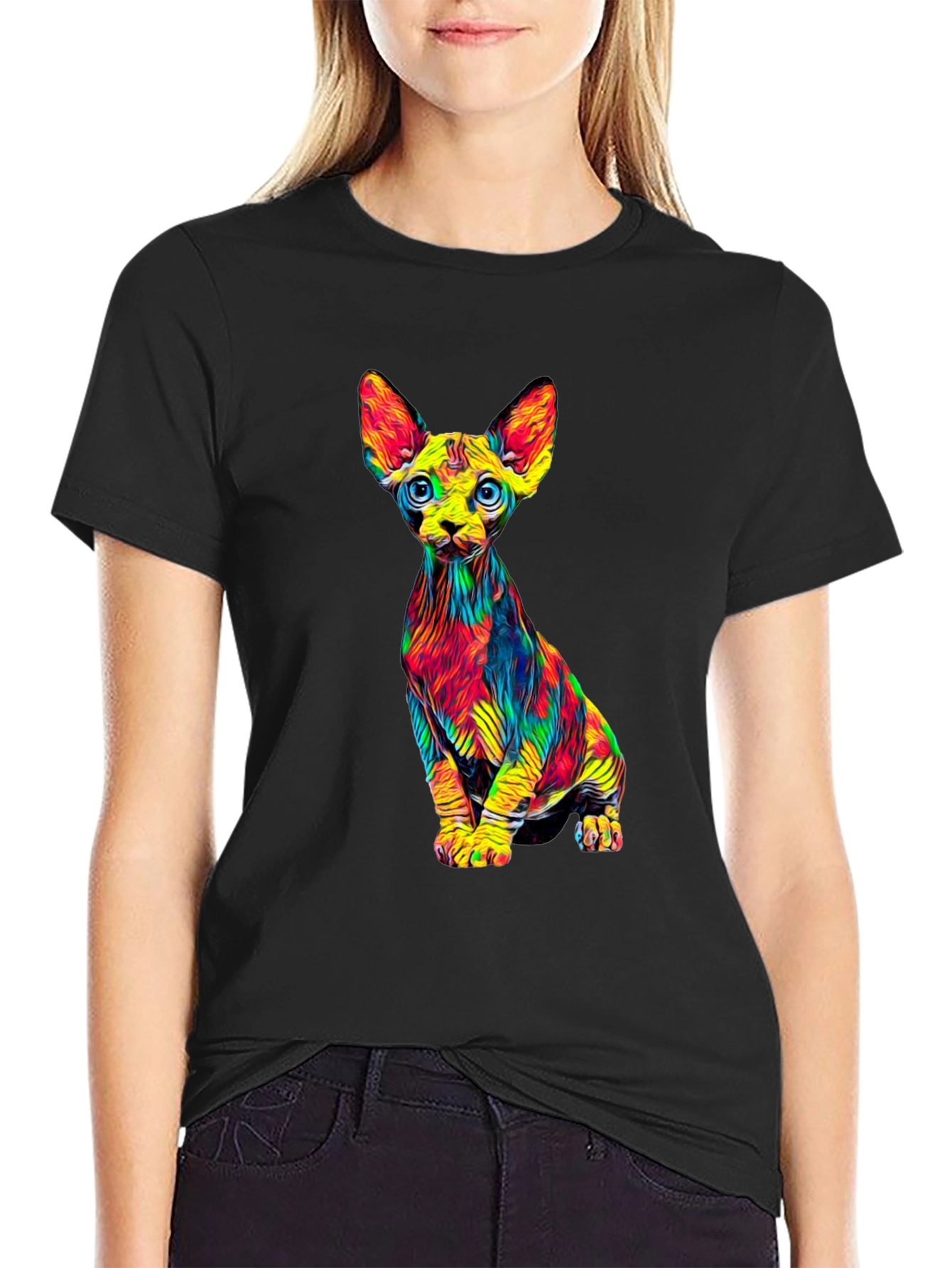 Psychedelic Sphynx Cat T-Shirt