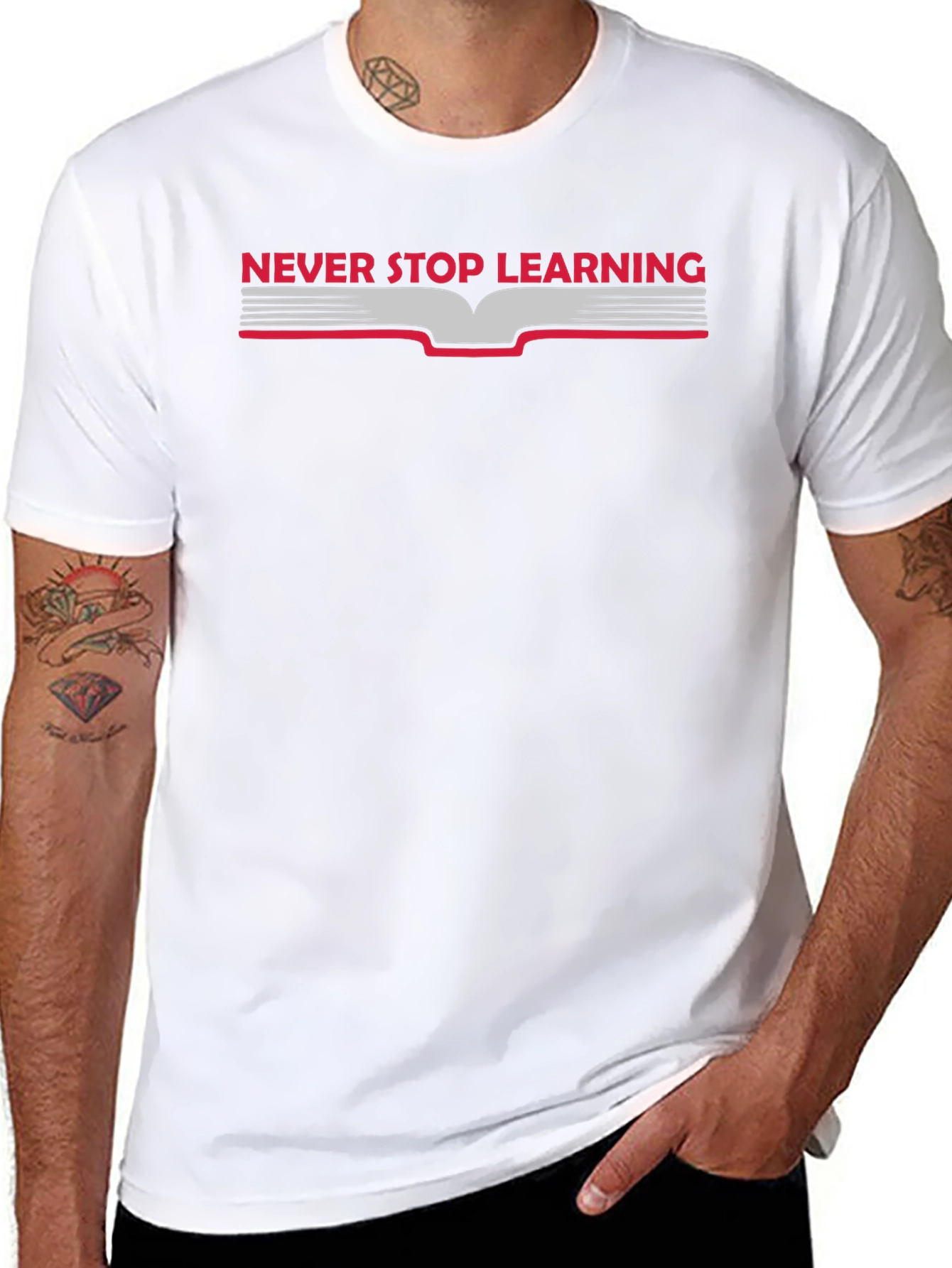 Never Stop Learning Graphic T-Shirt