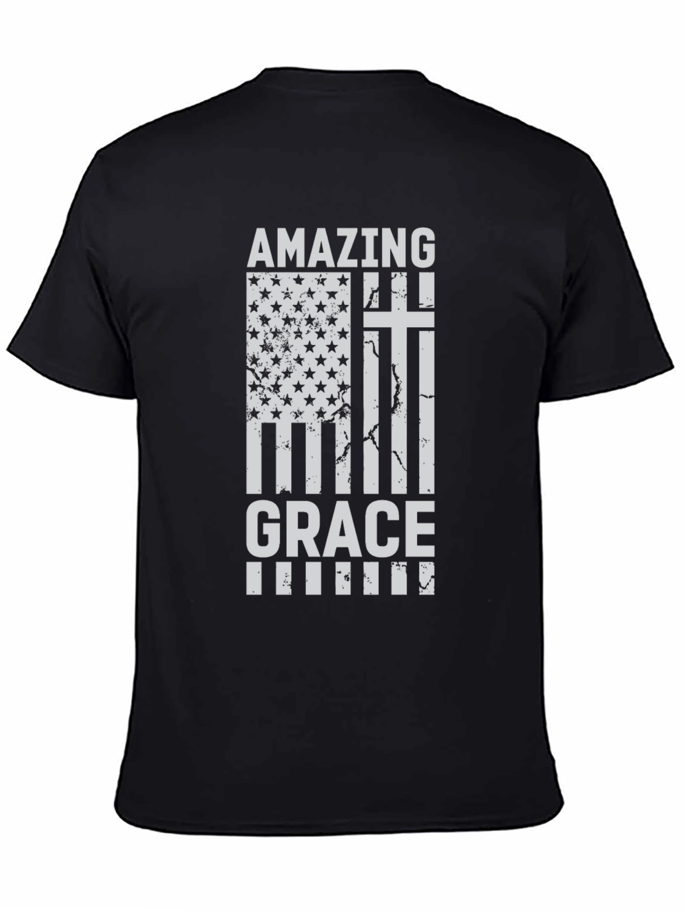 Amazing Grace Christian USA Flag T-Shirt