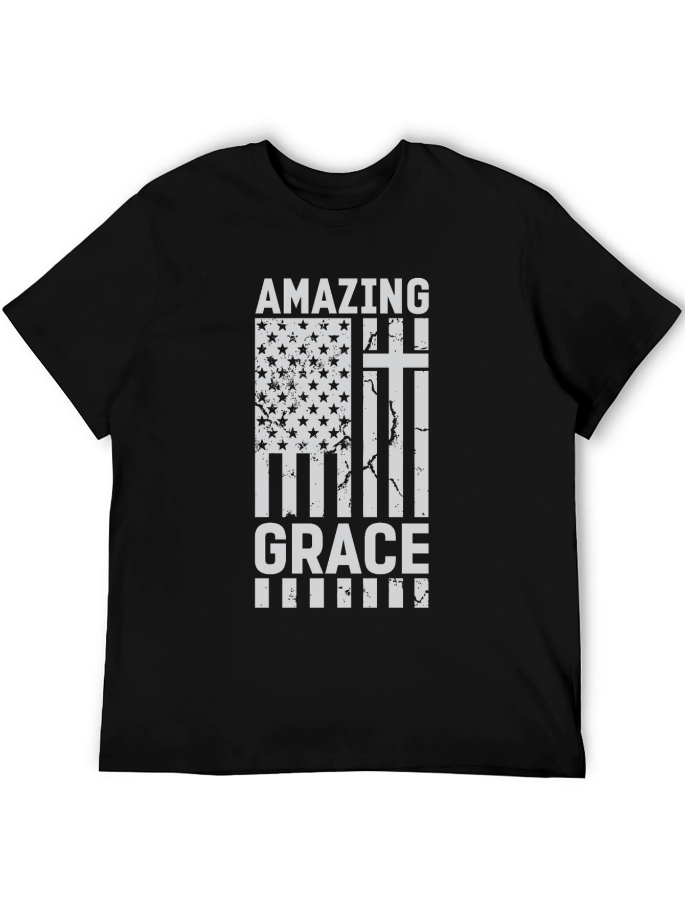 Amazing Grace Christian USA Flag T-Shirt