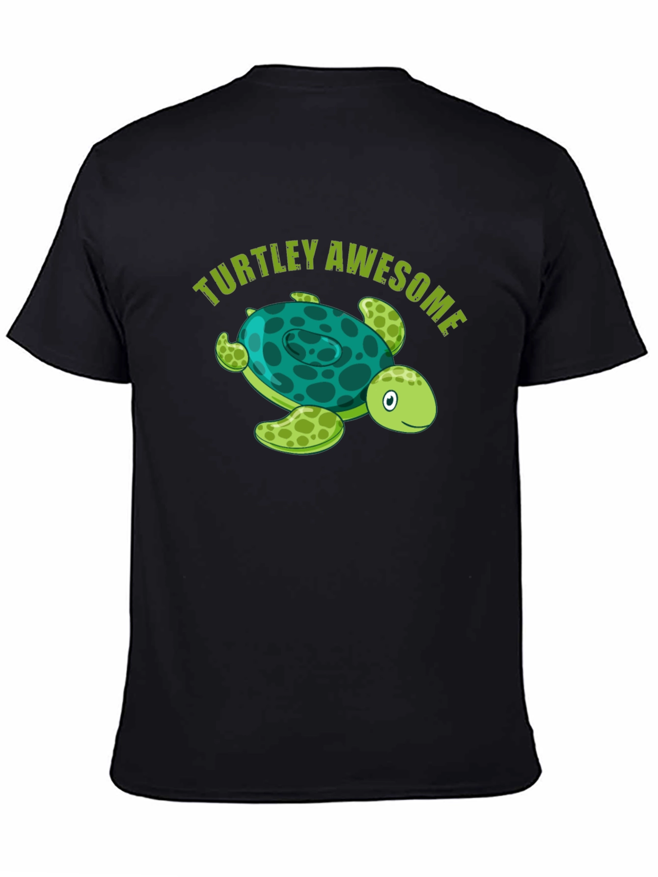 Turtley Awesome Black Graphic Tee