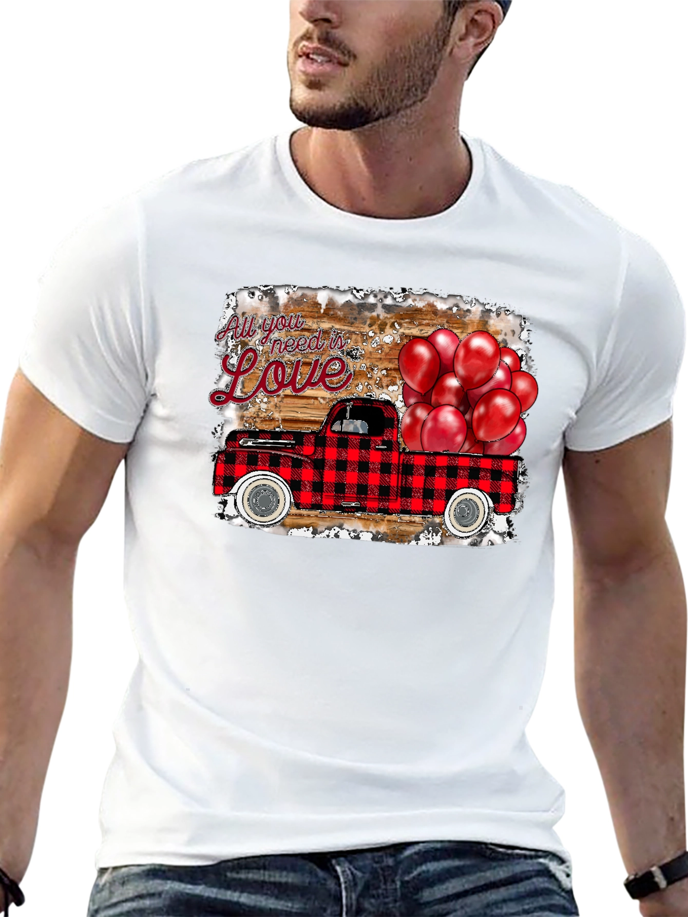 Love Truck Graphic Tee - Valentines Day Shirt
