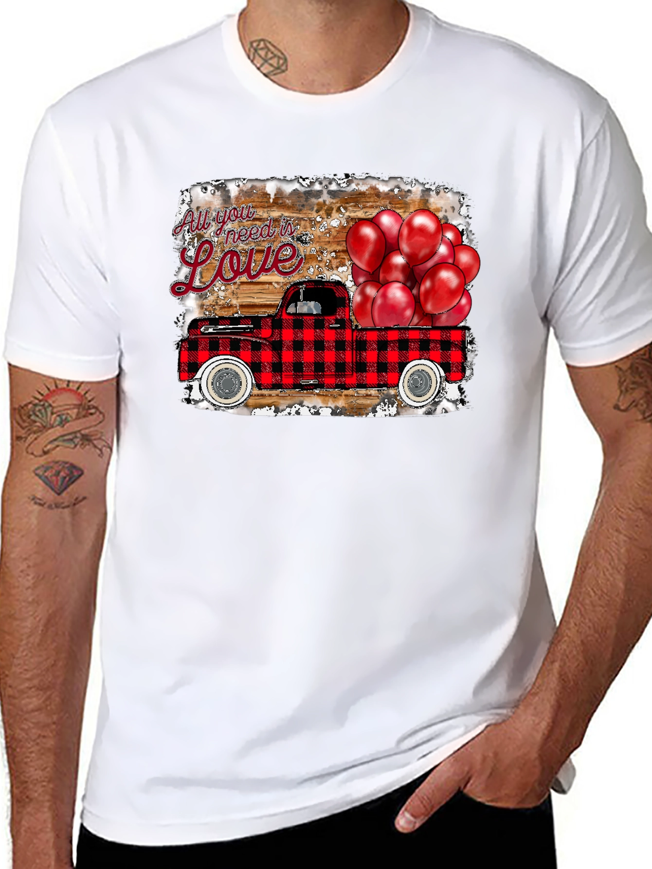 Love Truck Graphic Tee - Valentines Day Shirt