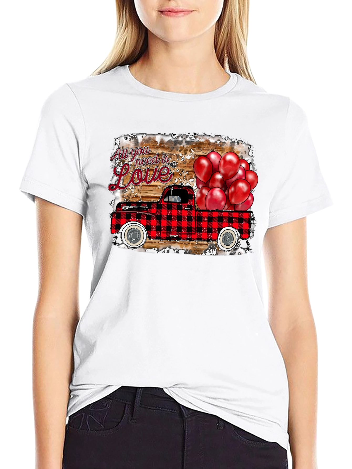 Love Truck Graphic Tee - Valentines Day Shirt