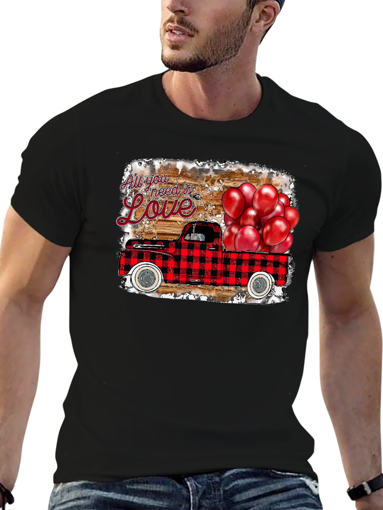 Love Truck Graphic Tee - Valentines Day Shirt