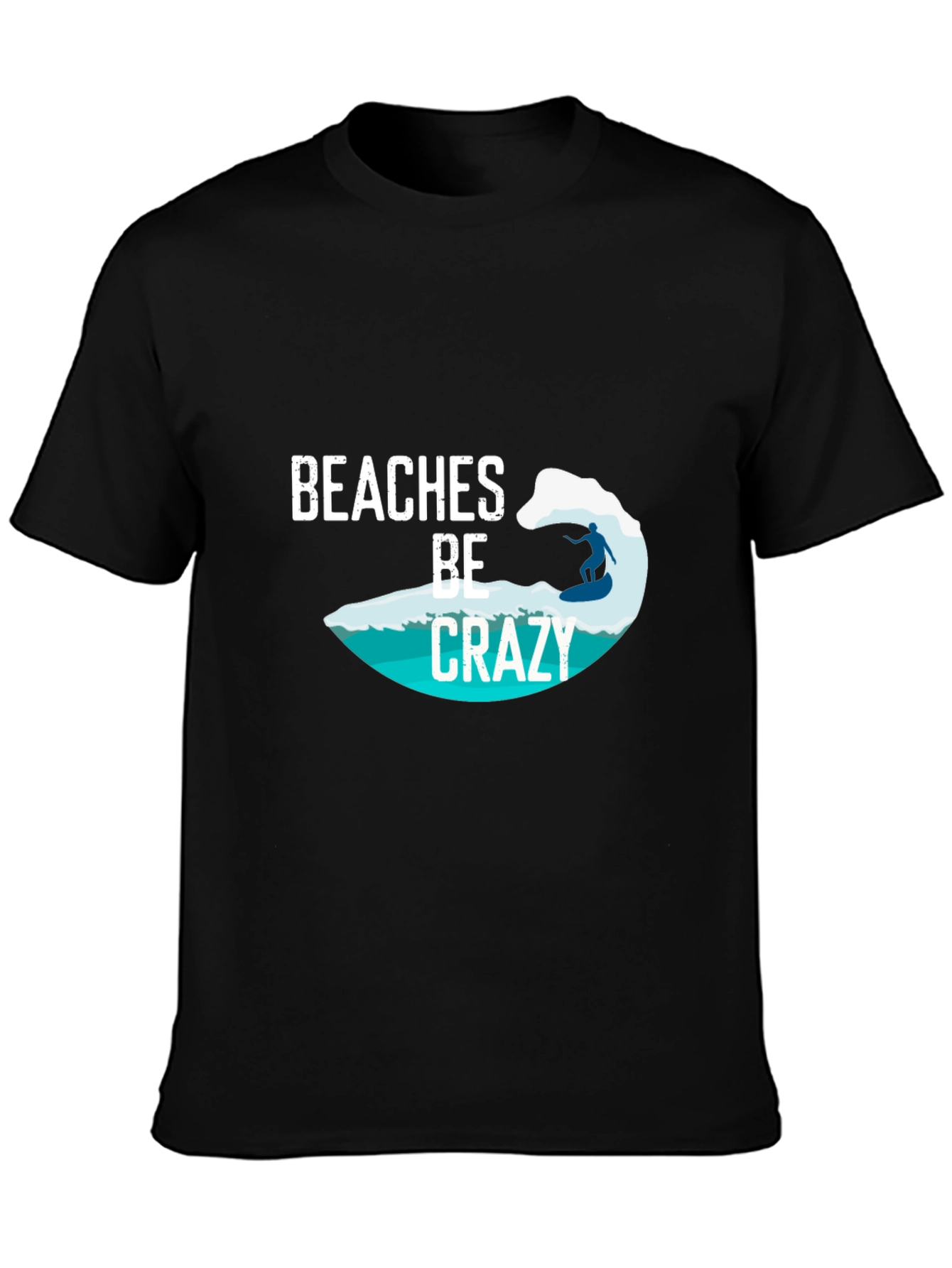 Beaches Be Crazy Surfer Tee