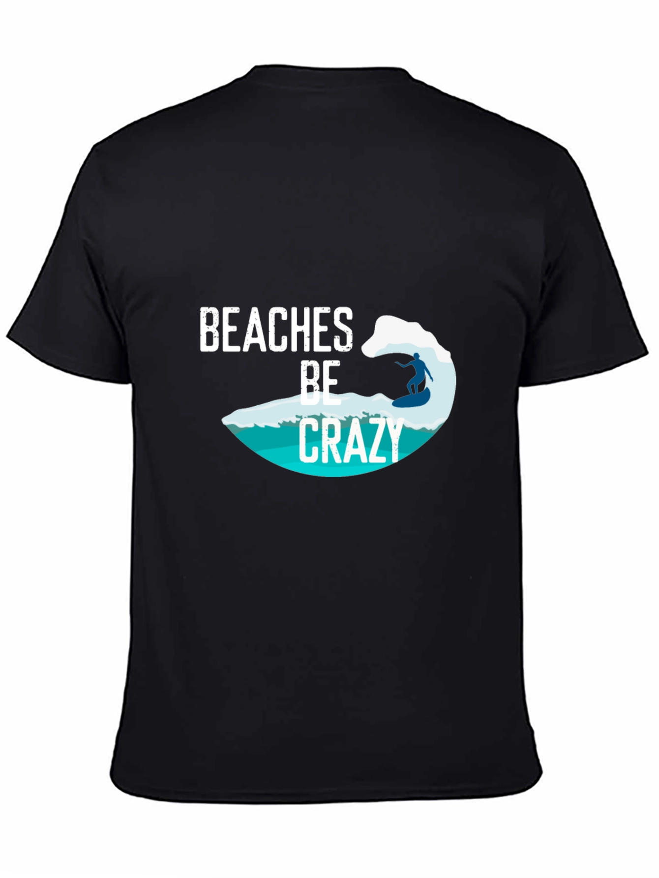 Beaches Be Crazy Surfer Tee