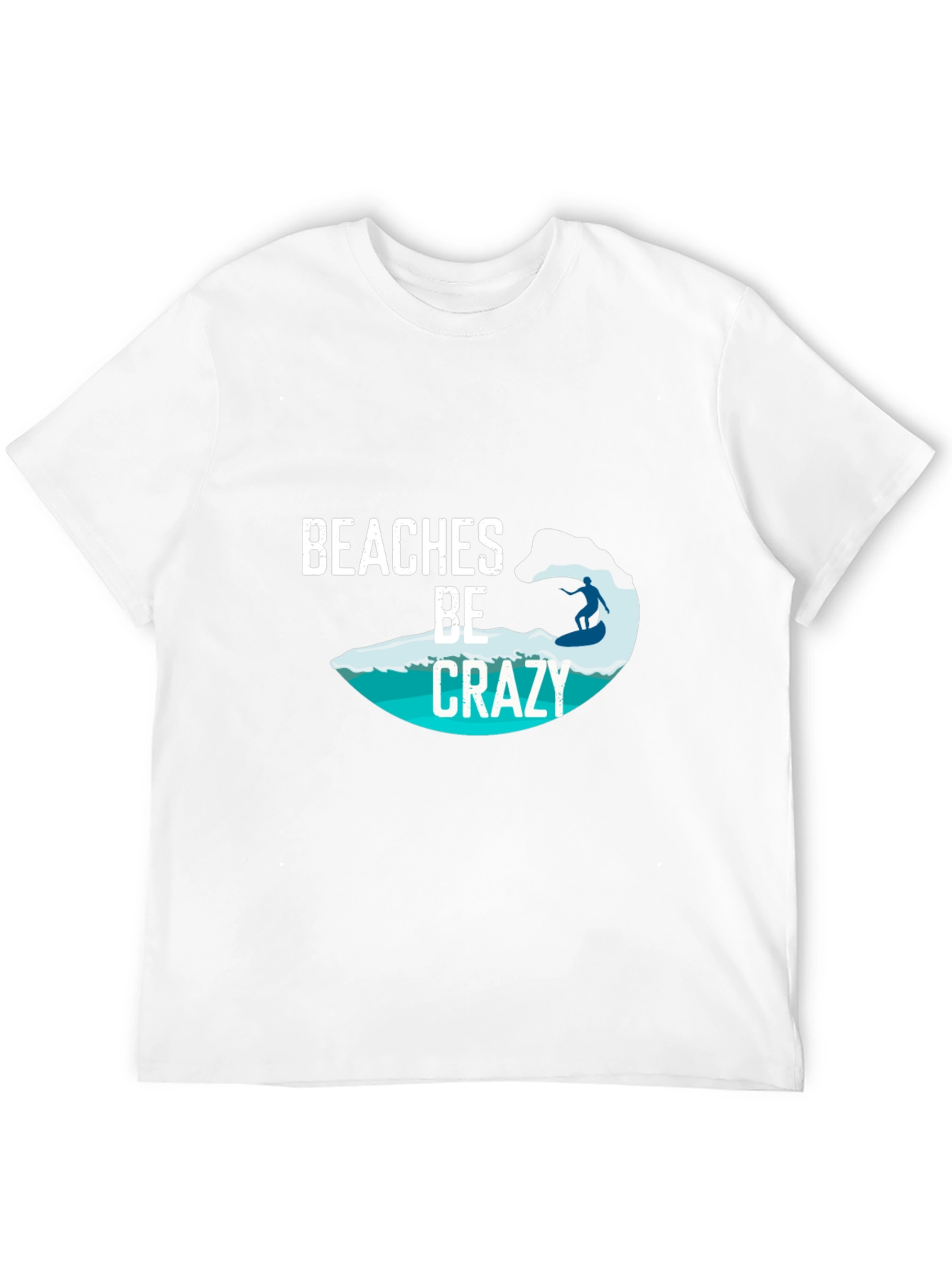 Beaches Be Crazy Surfer Tee