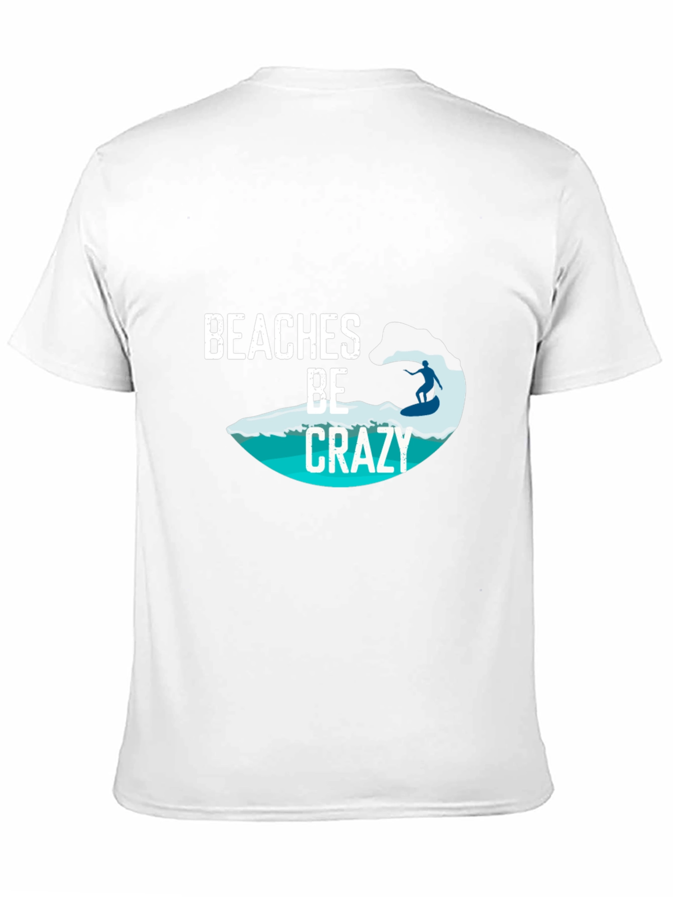 Beaches Be Crazy Surfer Tee