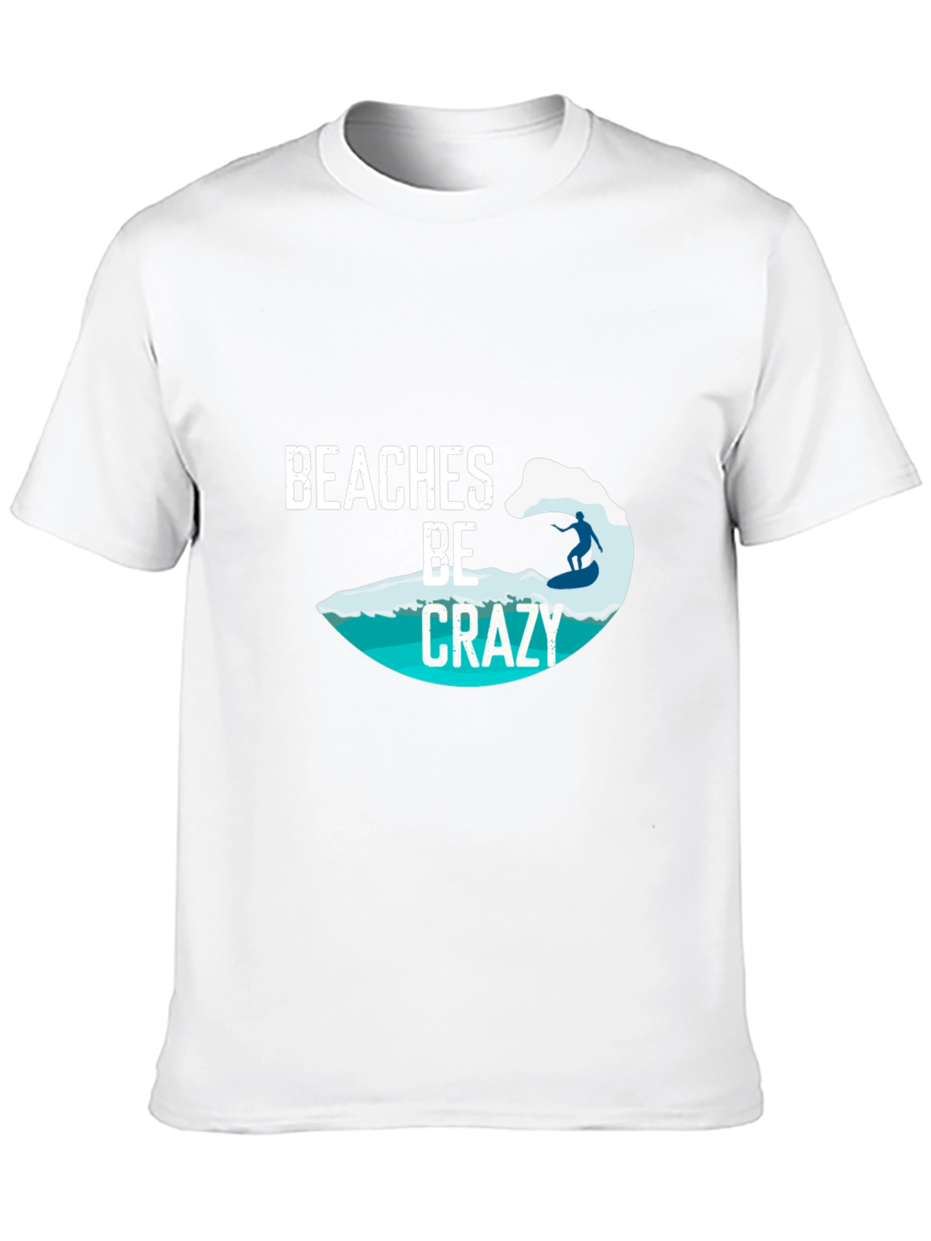 Beaches Be Crazy Surfer Tee