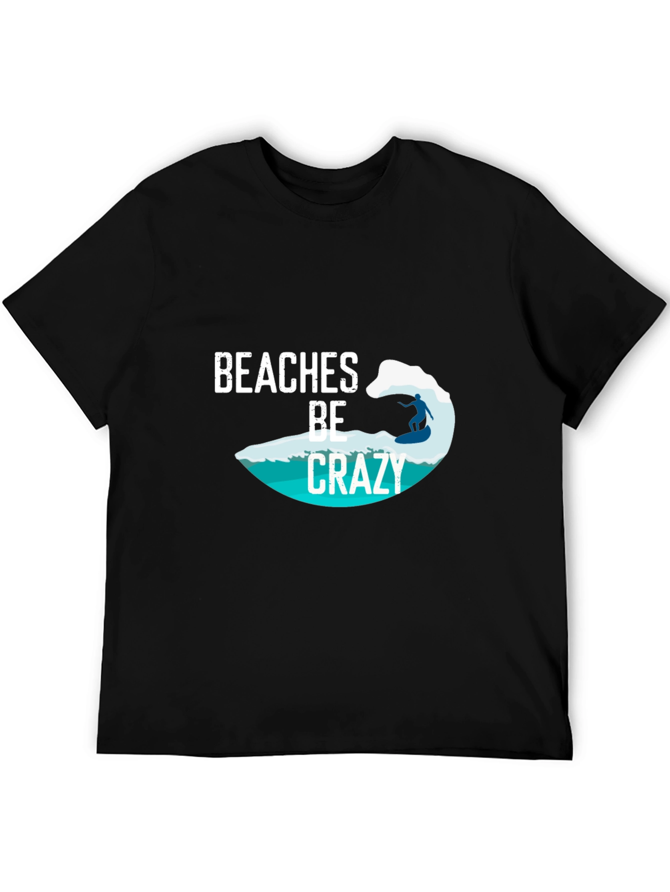 Beaches Be Crazy Surfer Tee