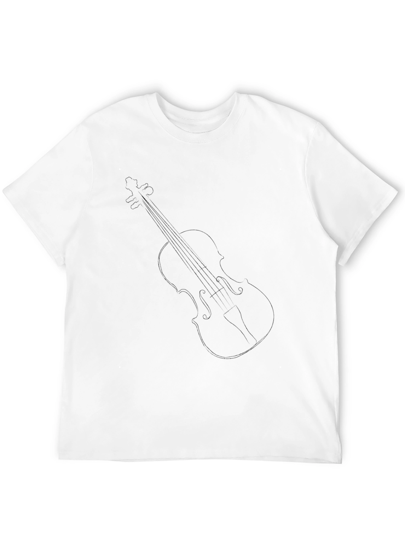 Violin Graphic Tee - Black