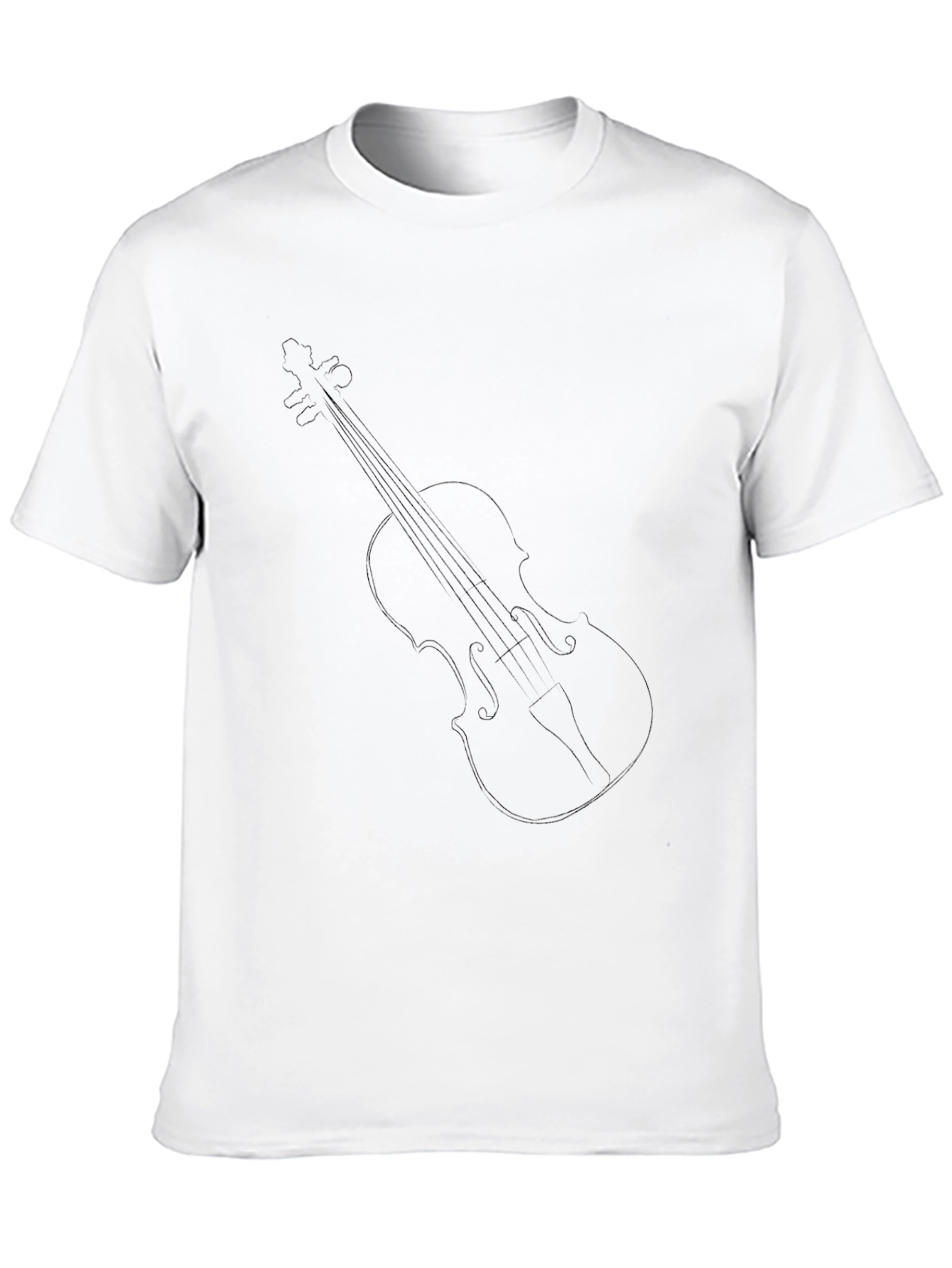 Violin Graphic Tee - Black