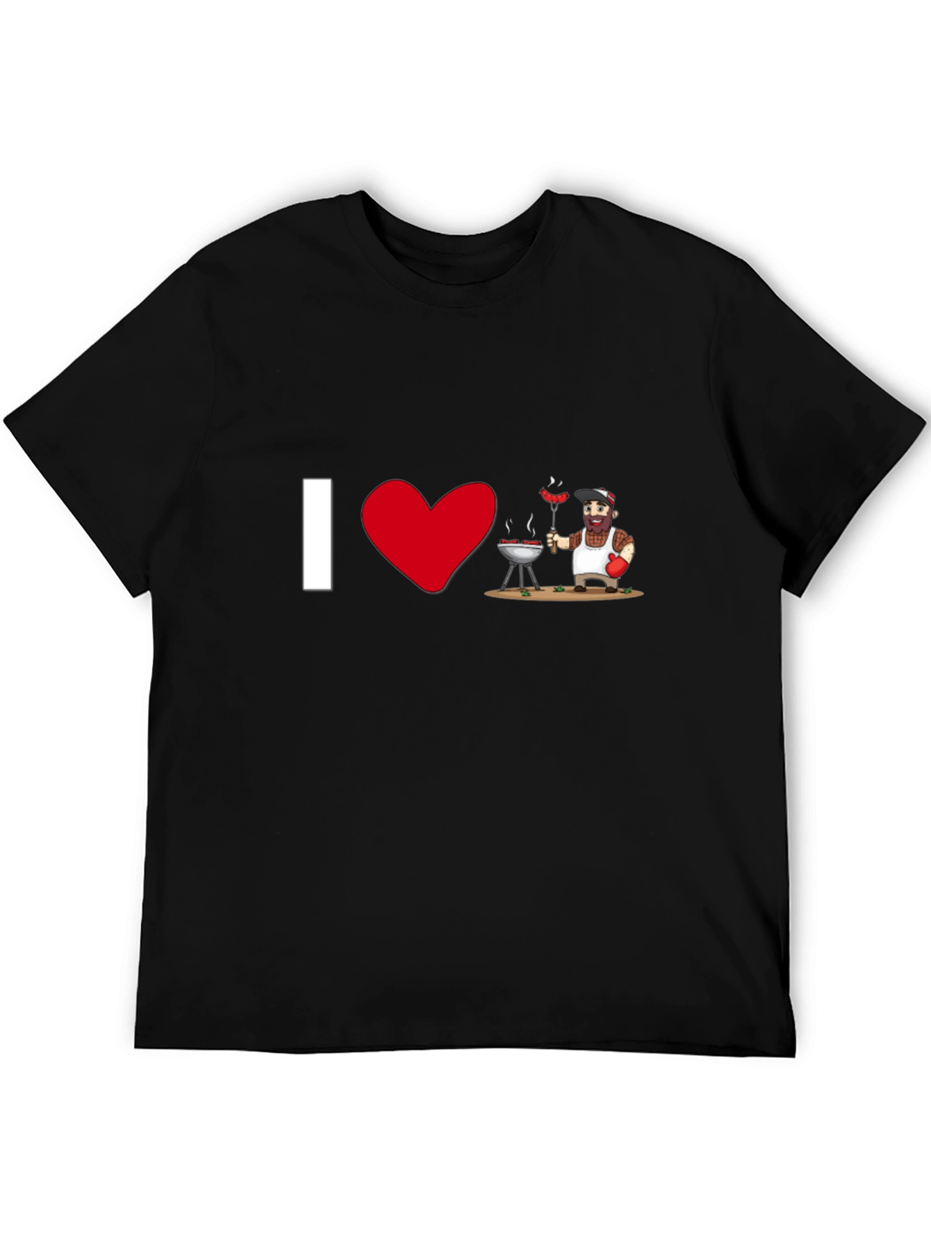 I Heart BBQ - Novelty Graphic T-Shirt