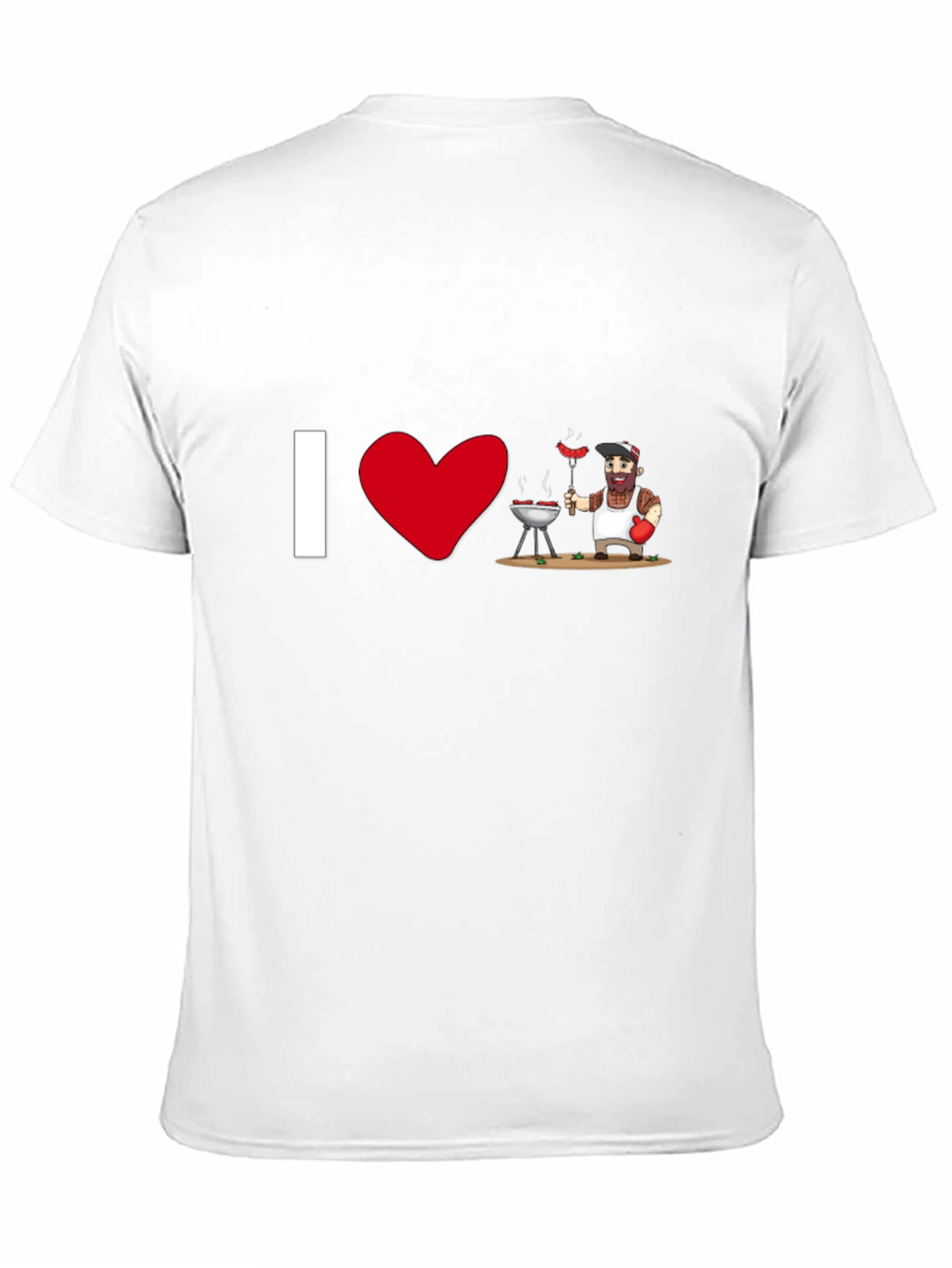 I Heart BBQ - Novelty Graphic T-Shirt