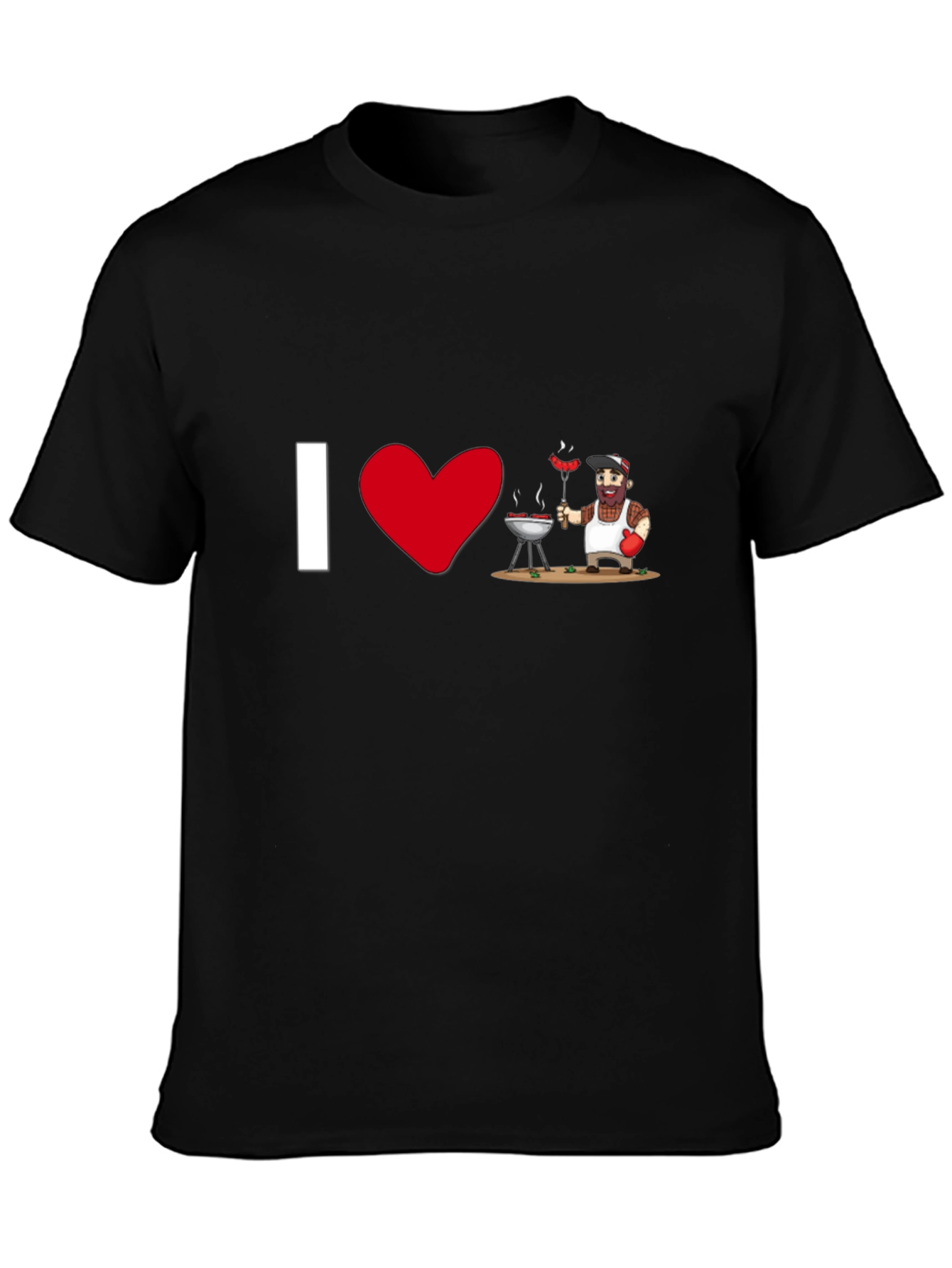 I Heart BBQ - Novelty Graphic T-Shirt