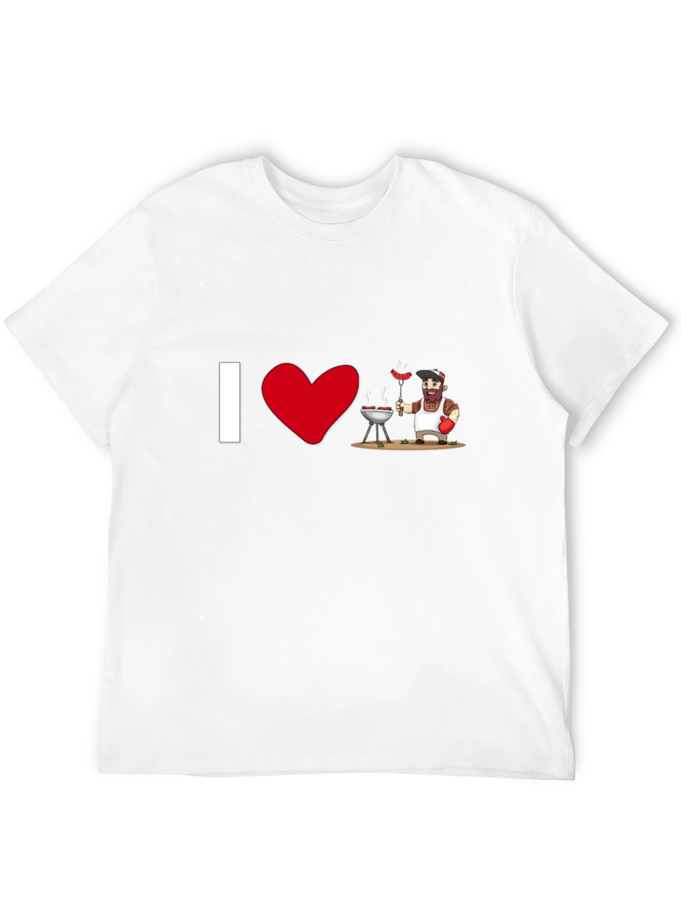I Heart BBQ - Novelty Graphic T-Shirt