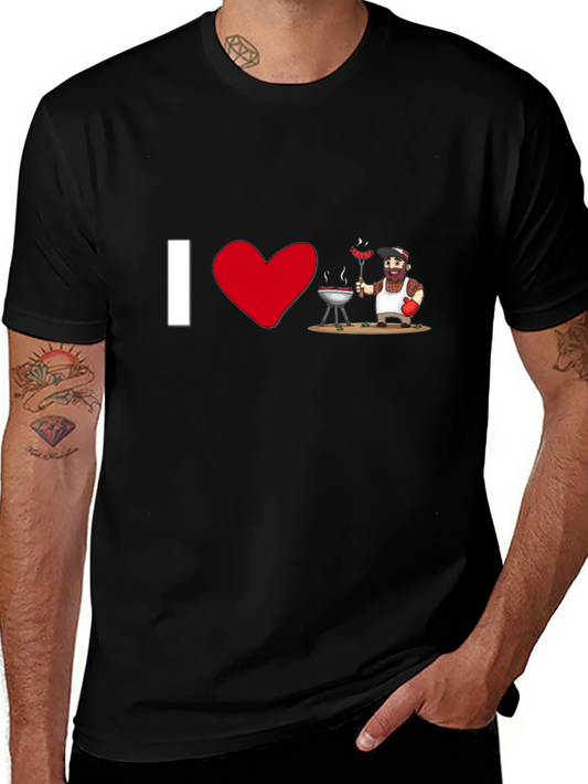 I Heart BBQ - Novelty Graphic T-Shirt