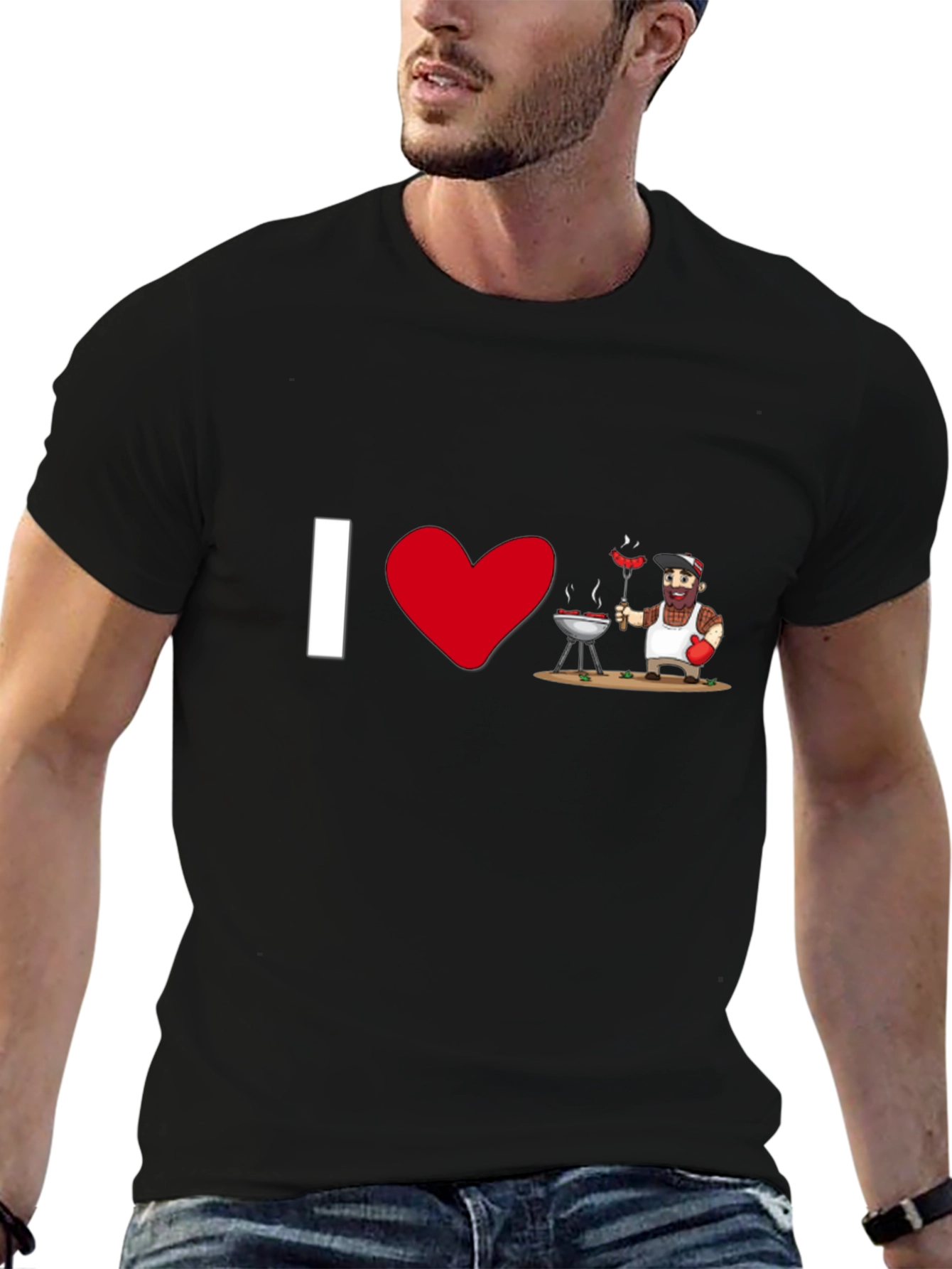 I Heart BBQ - Novelty Graphic T-Shirt