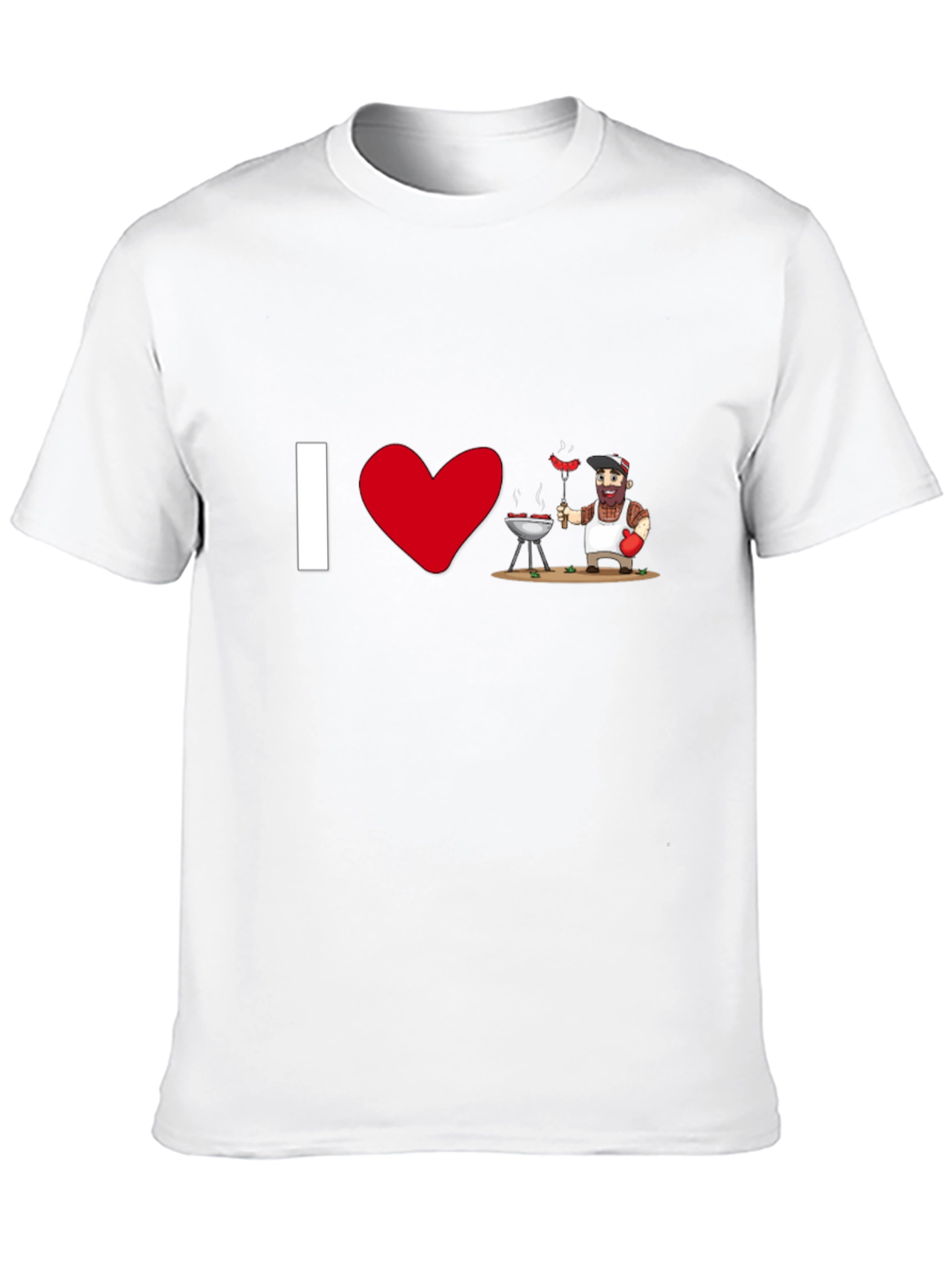 I Heart BBQ - Novelty Graphic T-Shirt