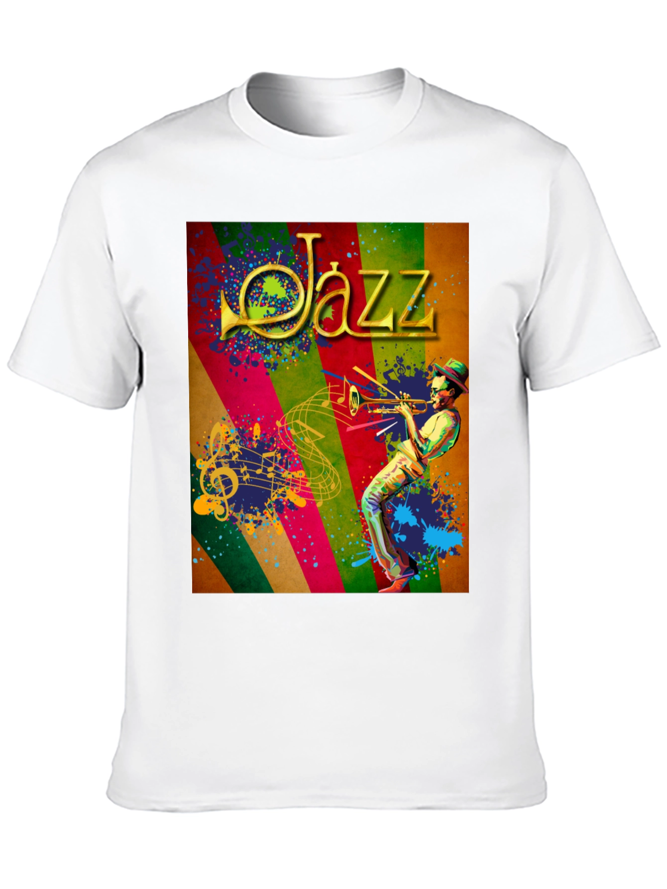Jazz Musician Graphic Tee - Cool Music T-Shirt