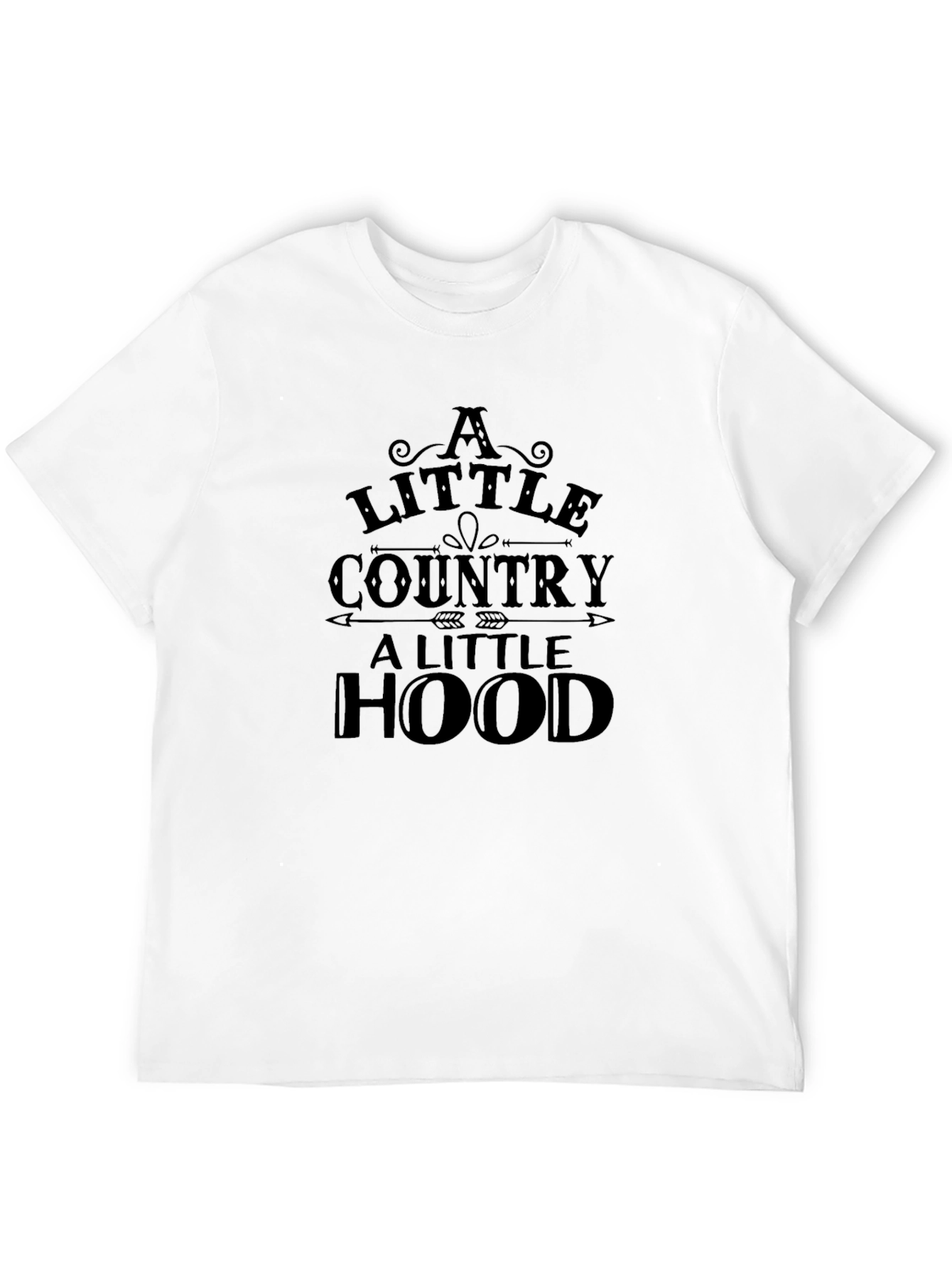 A Little Country A Little Hood Black T-Shirt