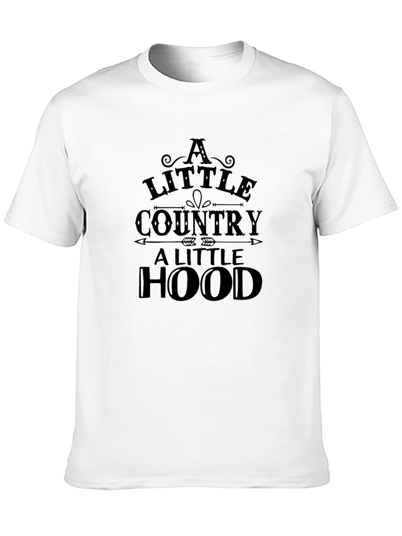 A Little Country A Little Hood Black T-Shirt