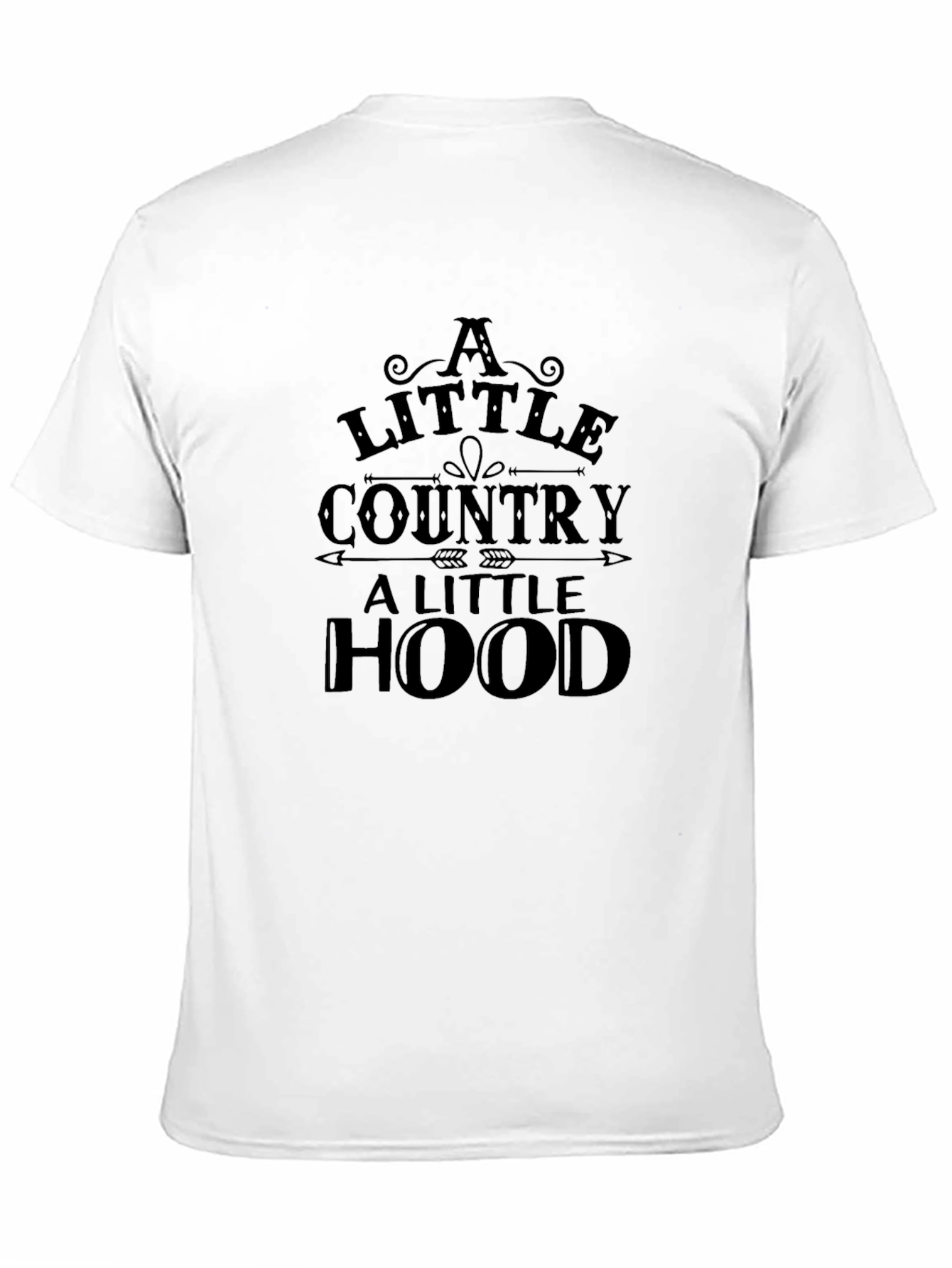 A Little Country A Little Hood Black T-Shirt