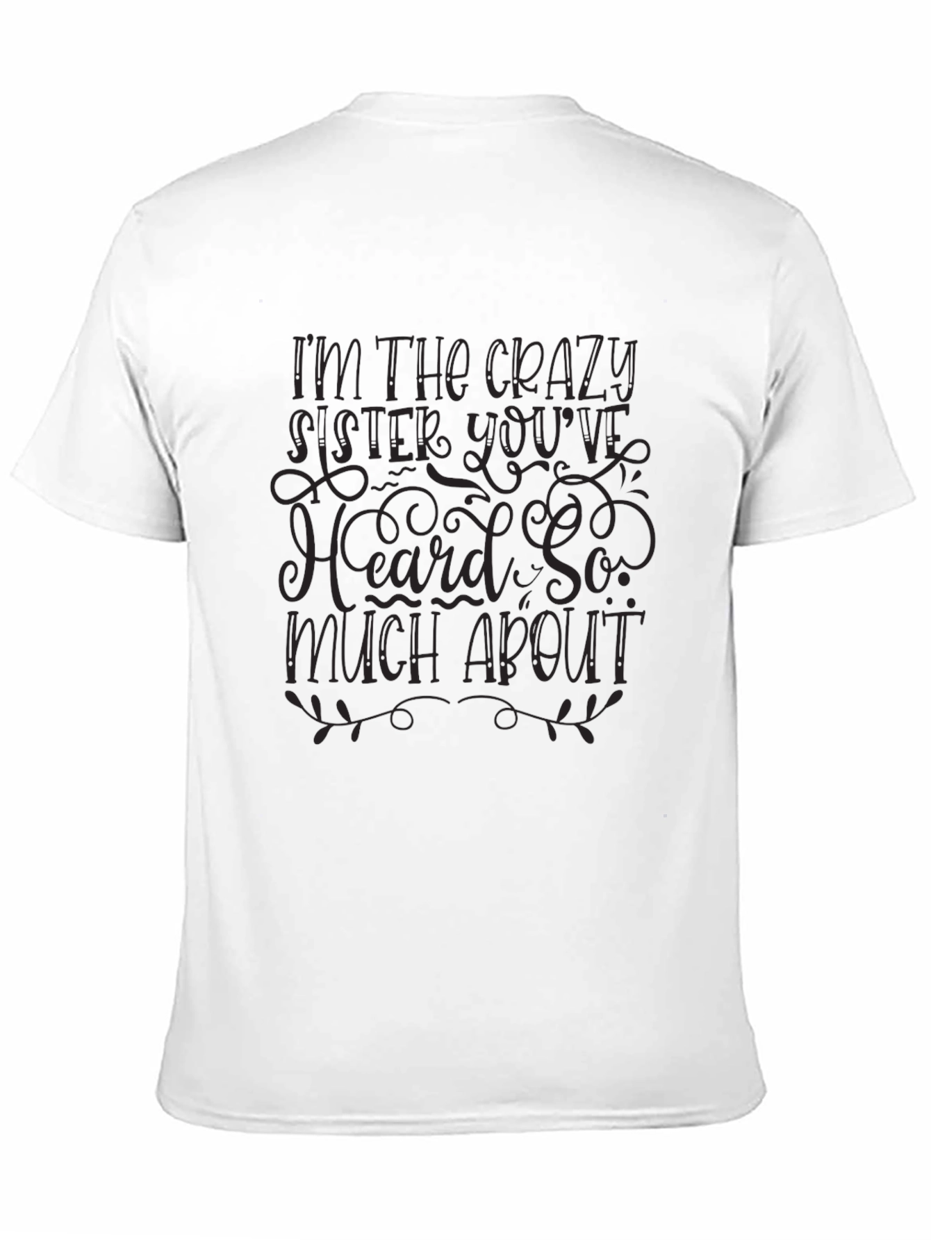 Crazy Sister Graphic Tee - Trendy Black Cotton T-Shirt