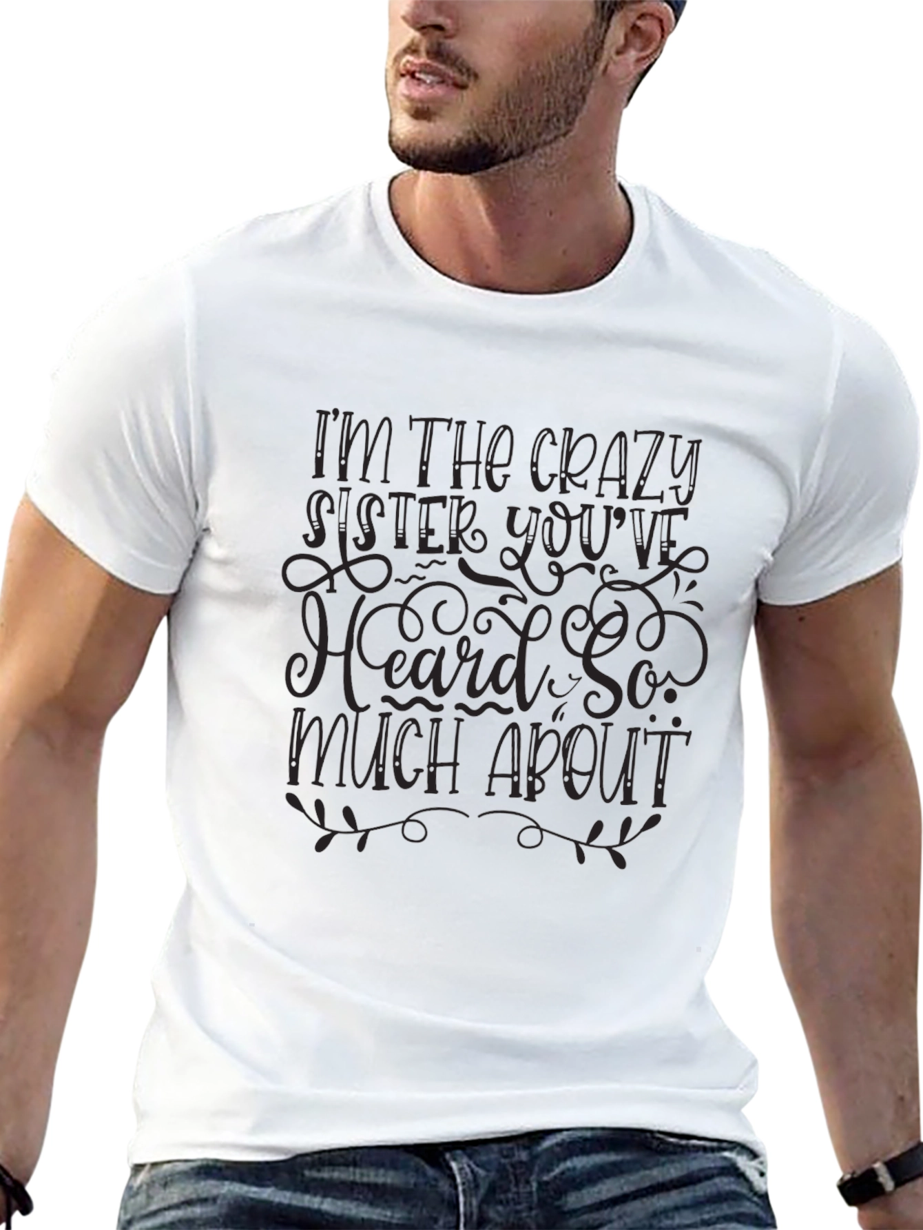 Crazy Sister Graphic Tee - Trendy Black Cotton T-Shirt