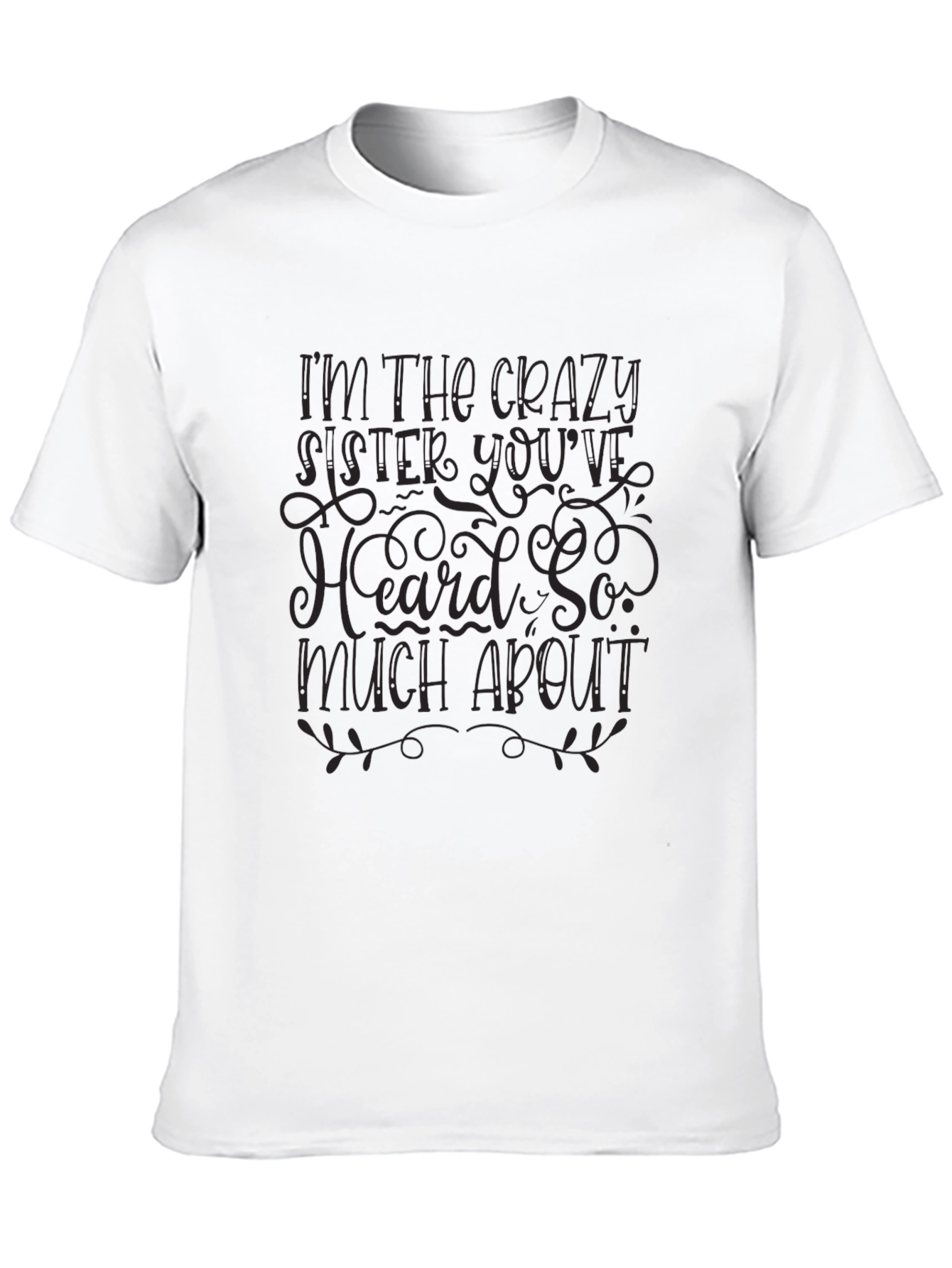 Crazy Sister Graphic Tee - Trendy Black Cotton T-Shirt