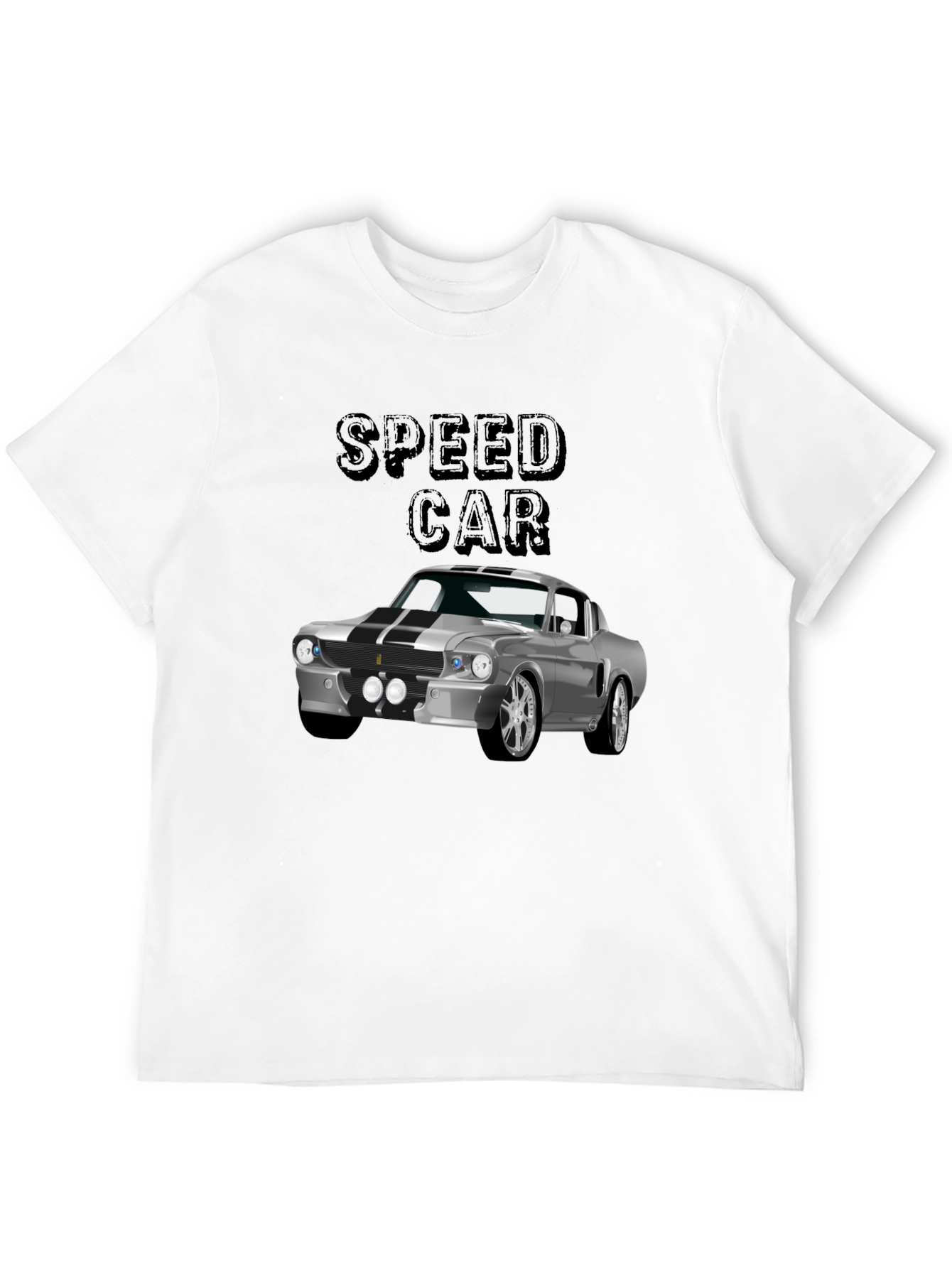 Classic Speed Car Graphic Tee - Black