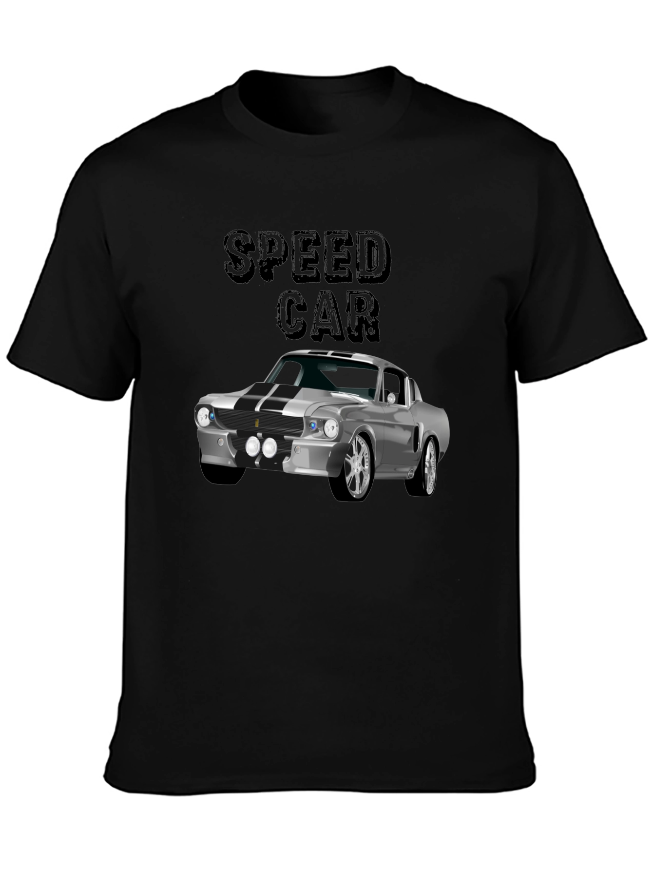Classic Speed Car Graphic Tee - Black
