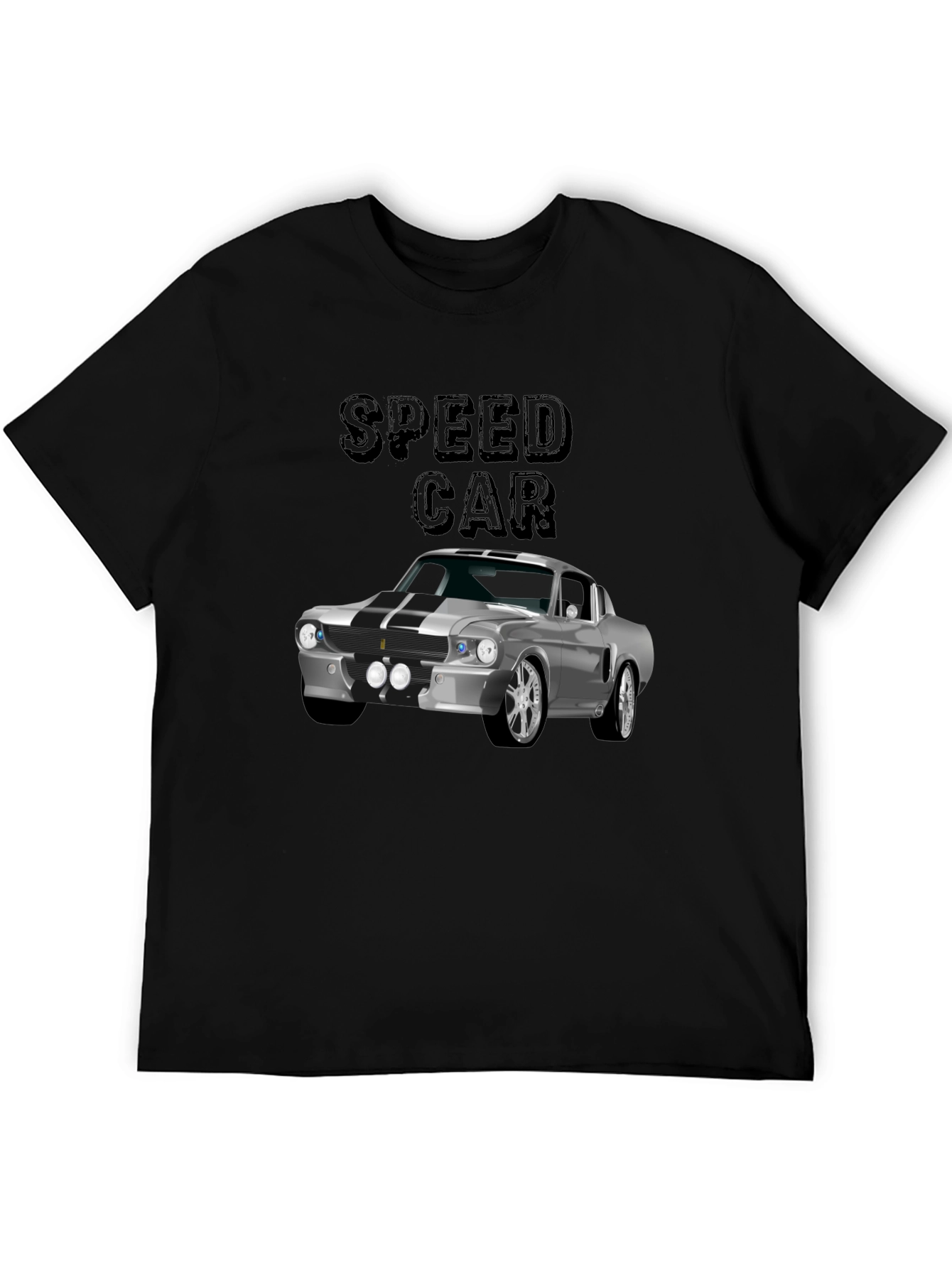 Classic Speed Car Graphic Tee - Black