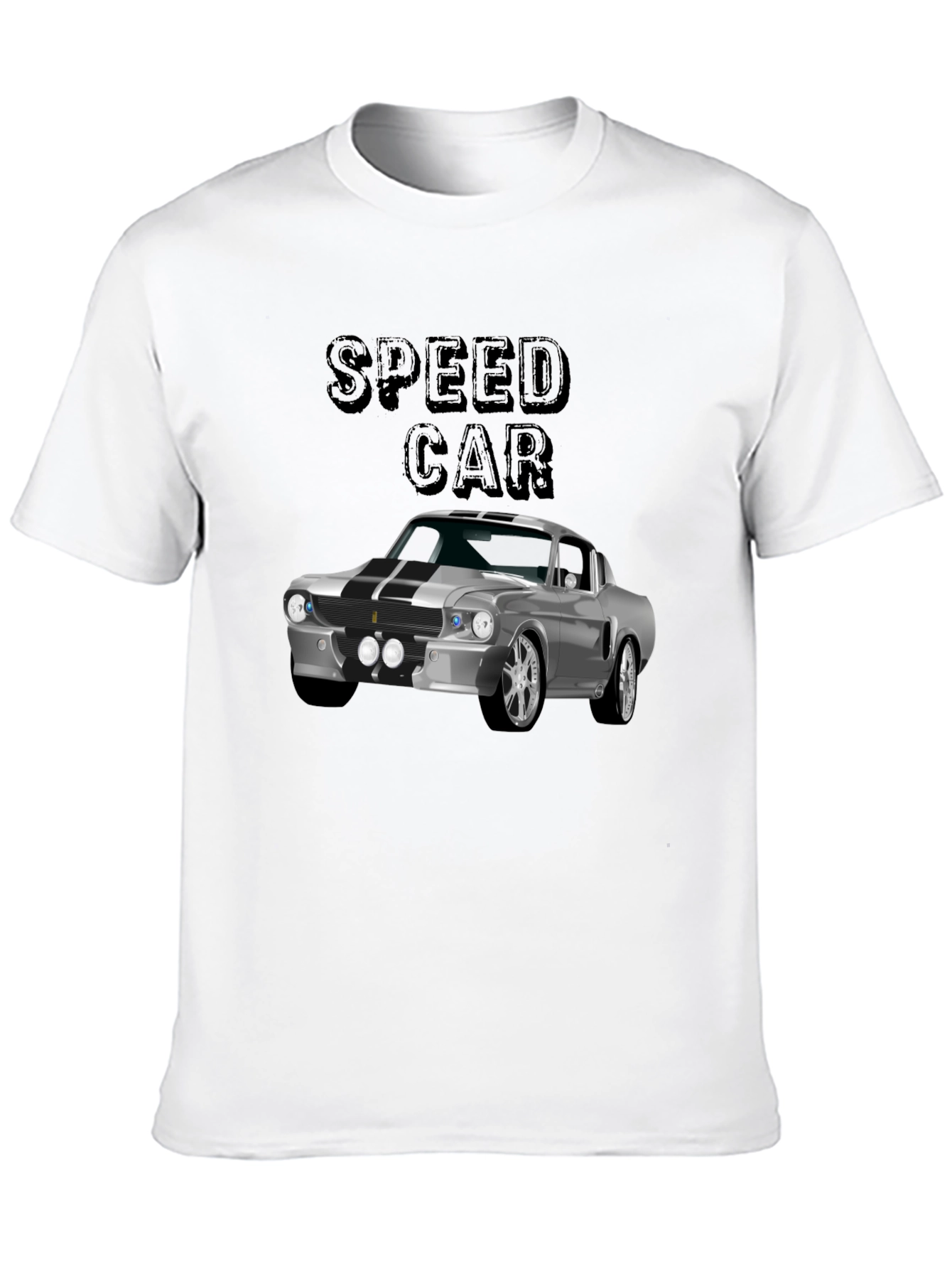 Classic Speed Car Graphic Tee - Black
